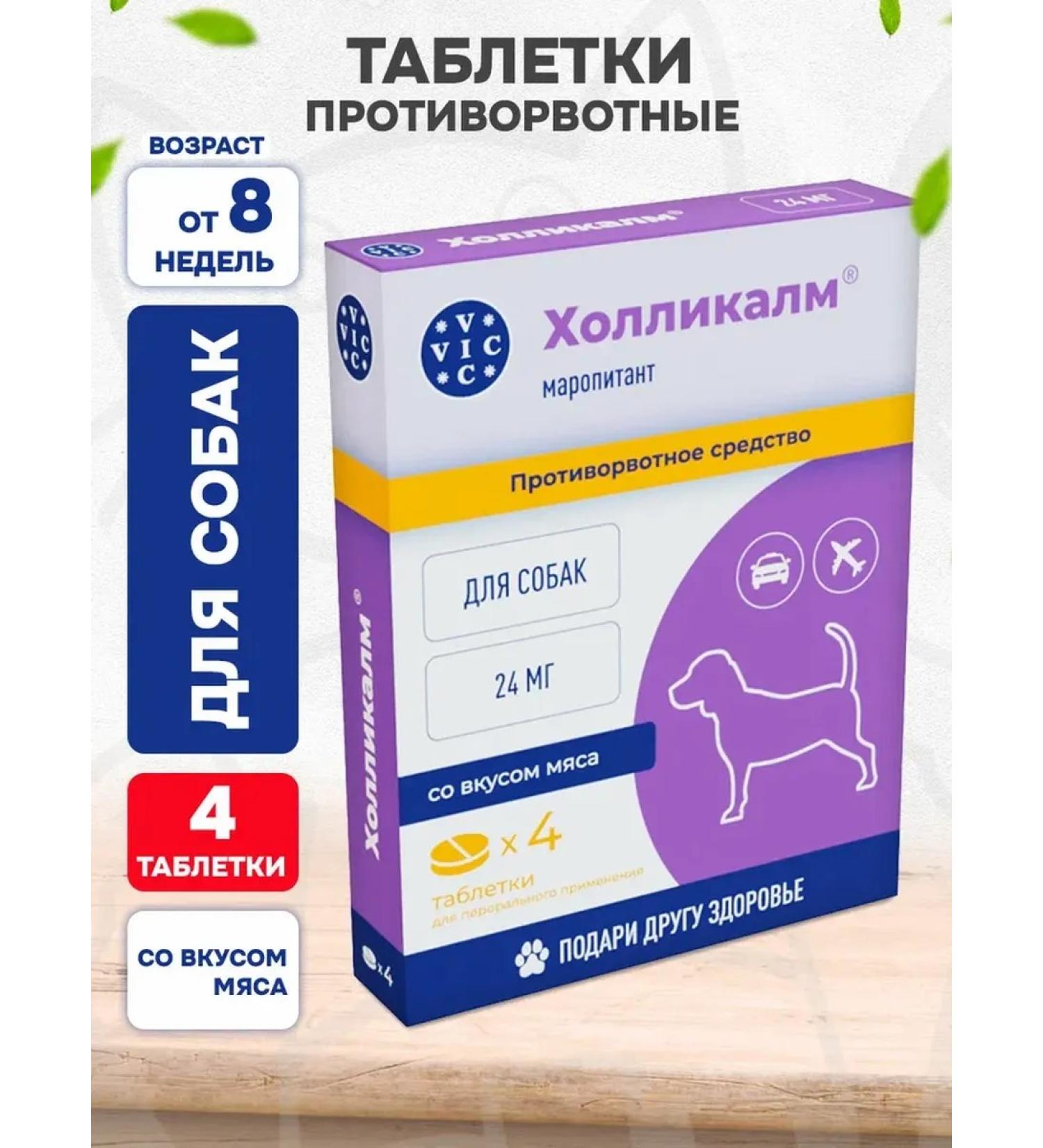 VIC Hollyclam 24 mg antipolonal dogs 4 tab - Buy Online on GoSupps.com