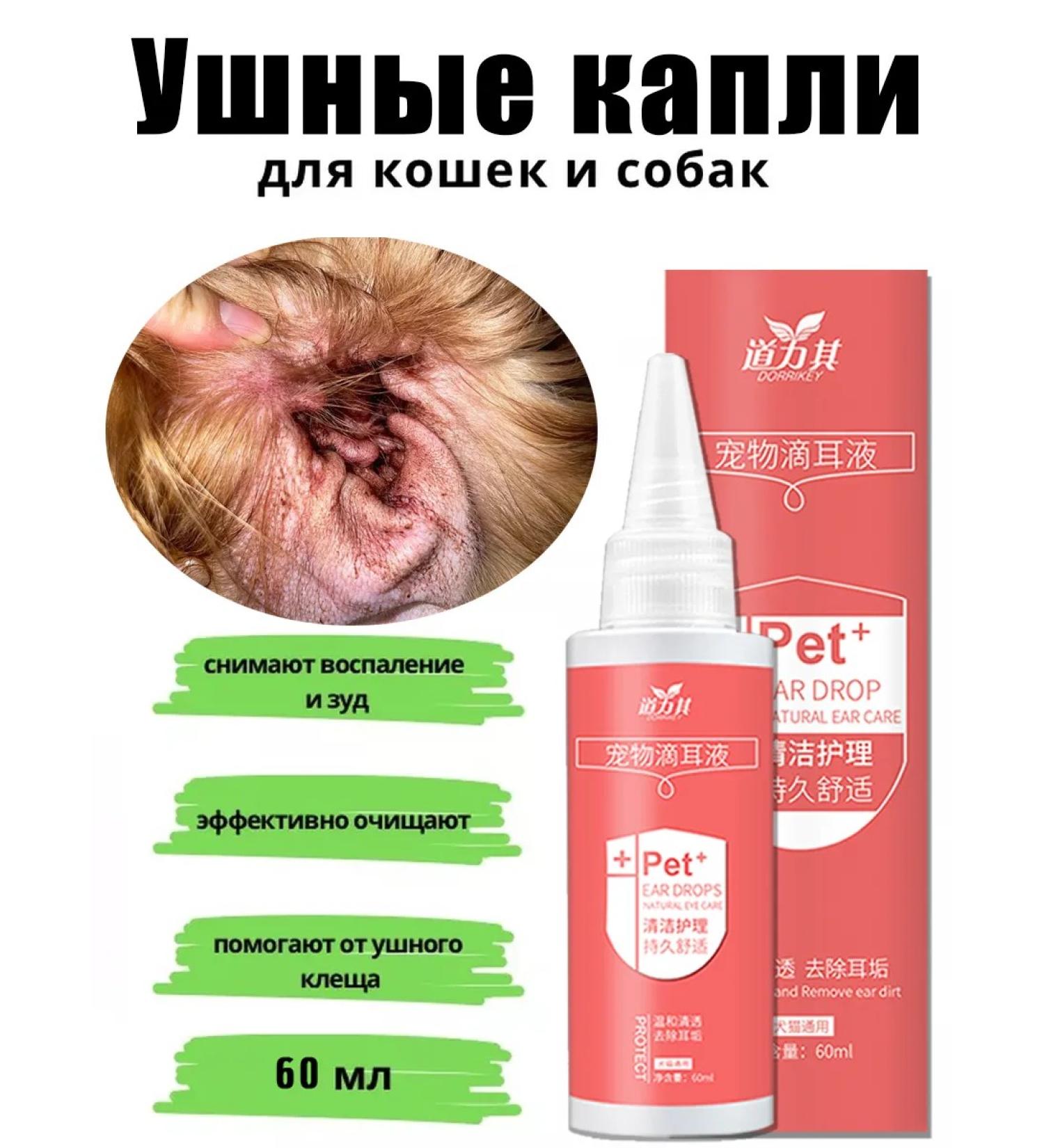 Ear drops for dogs and cats 60 ml - Buy Online on GoSupps.com