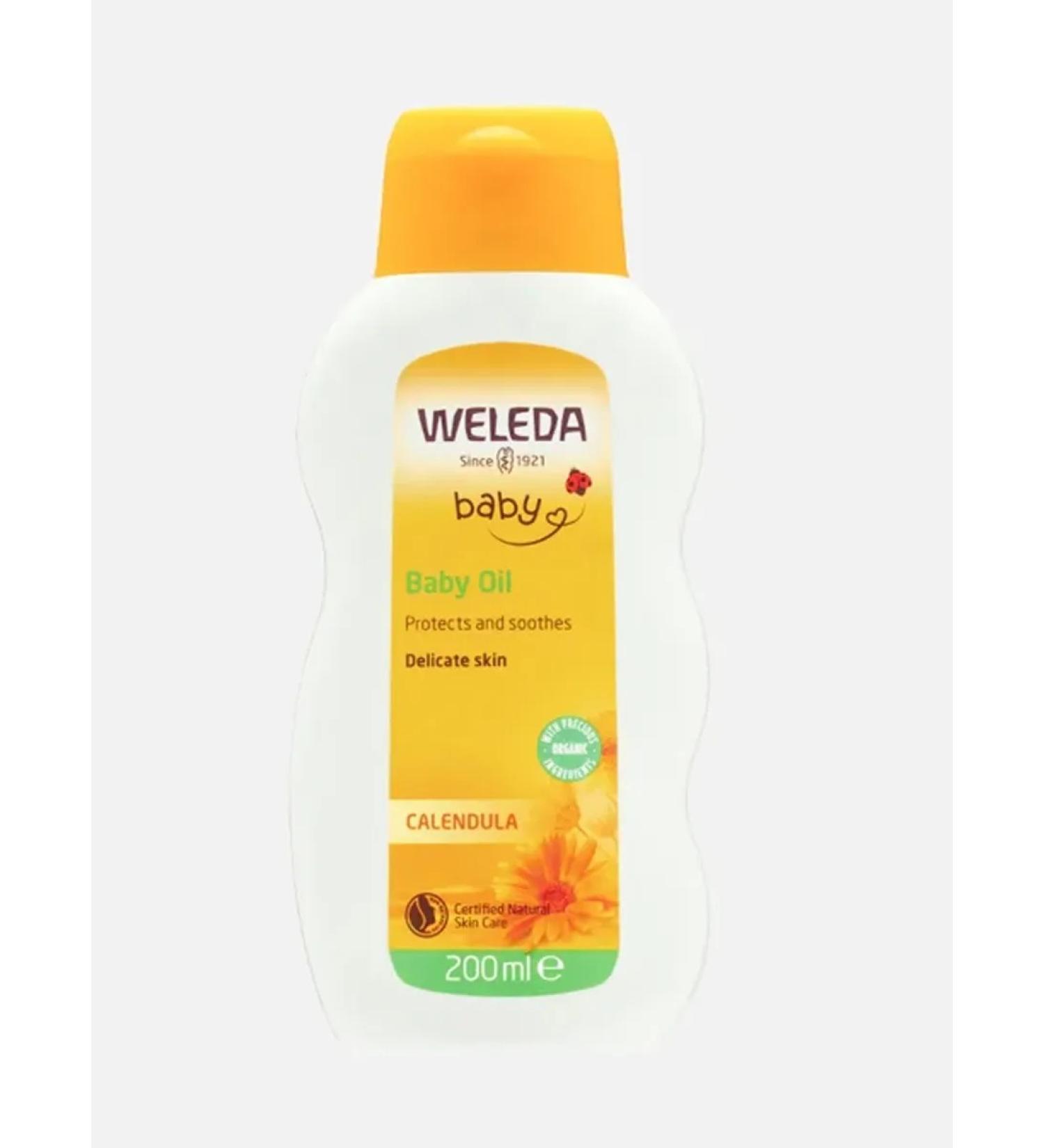 WELEDA Children's Calendula Baby Oil 200 ml for body - Buy Online on GoSupps.com