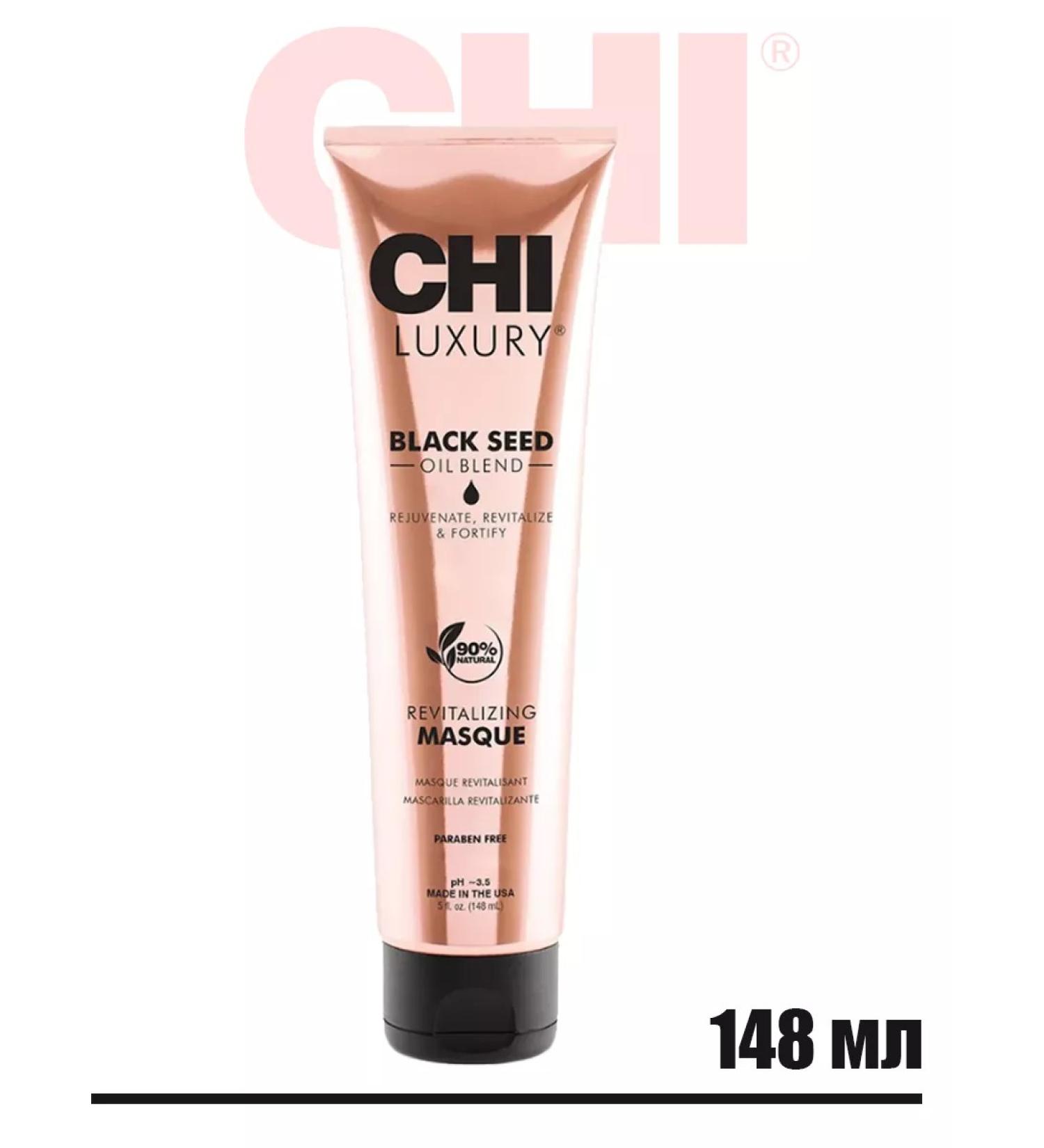 chi Restoring hair mask with black mandes Luxury - Buy Online on GoSupps.com