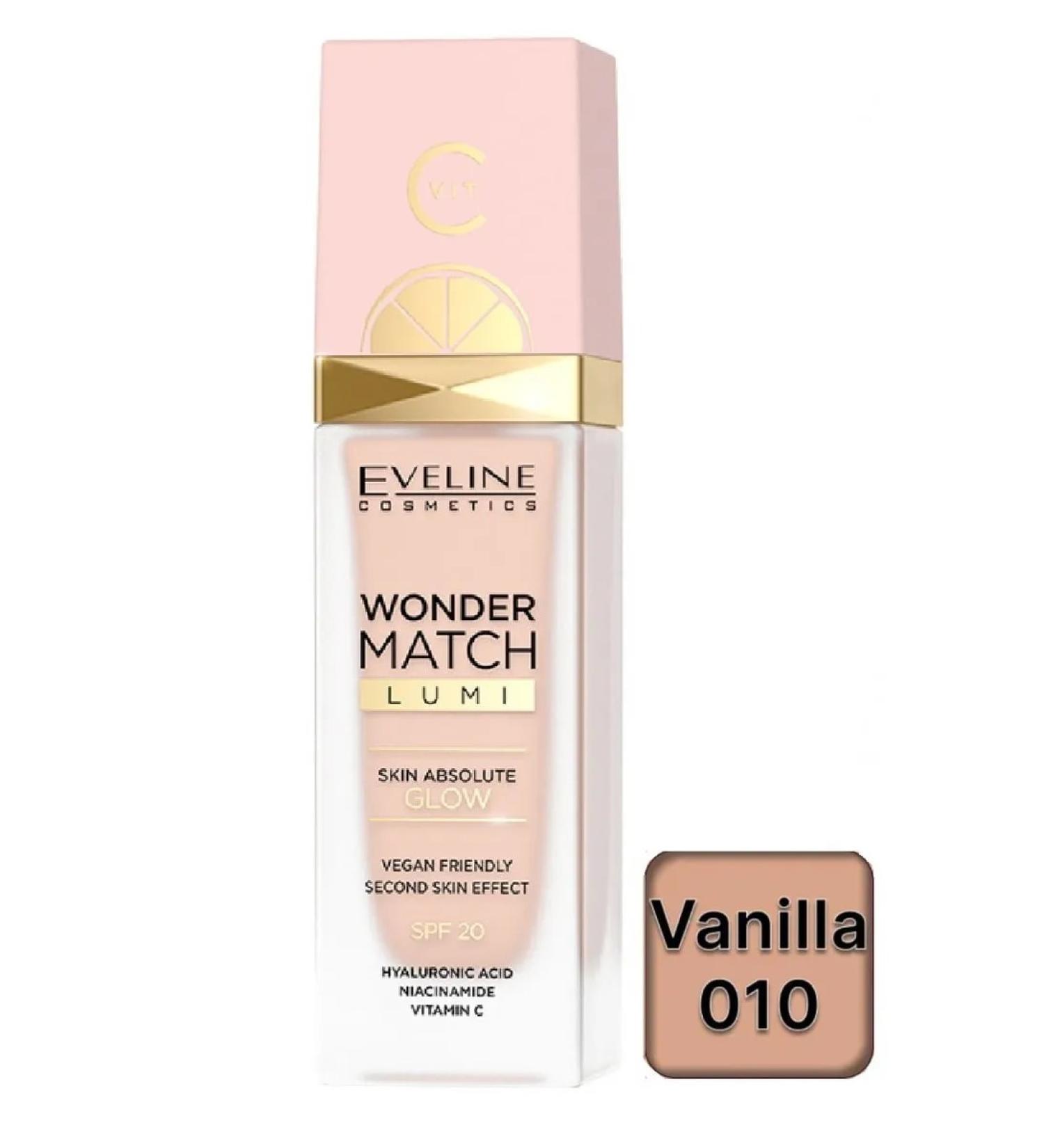 EVELINE Tonal cream Wonder Match Lumi No. 10 Vanilla 30ml - Buy Online on GoSupps.com
