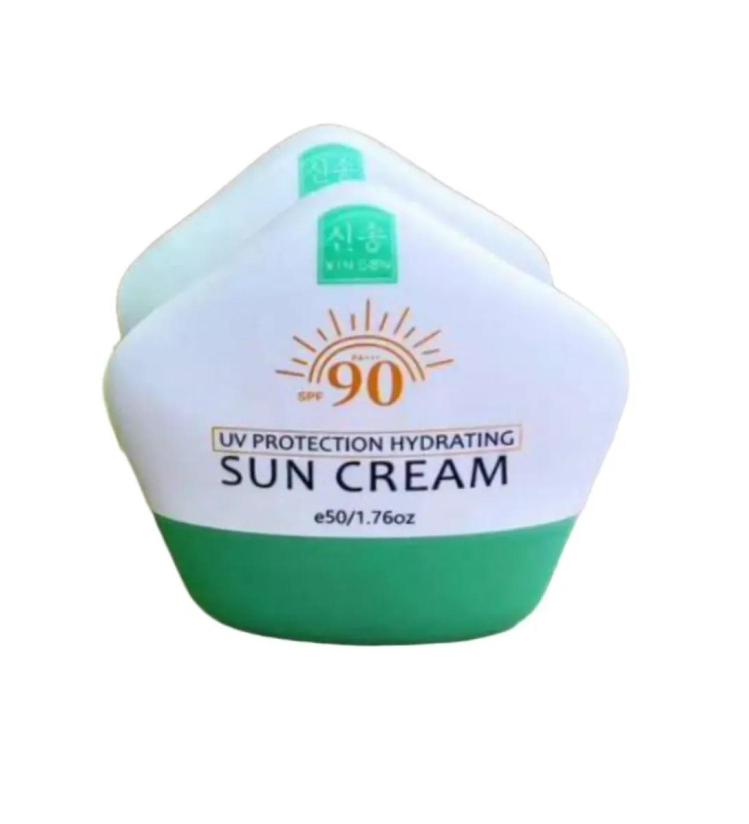 China Sunscreen cream SPF 90 PA +++ Green