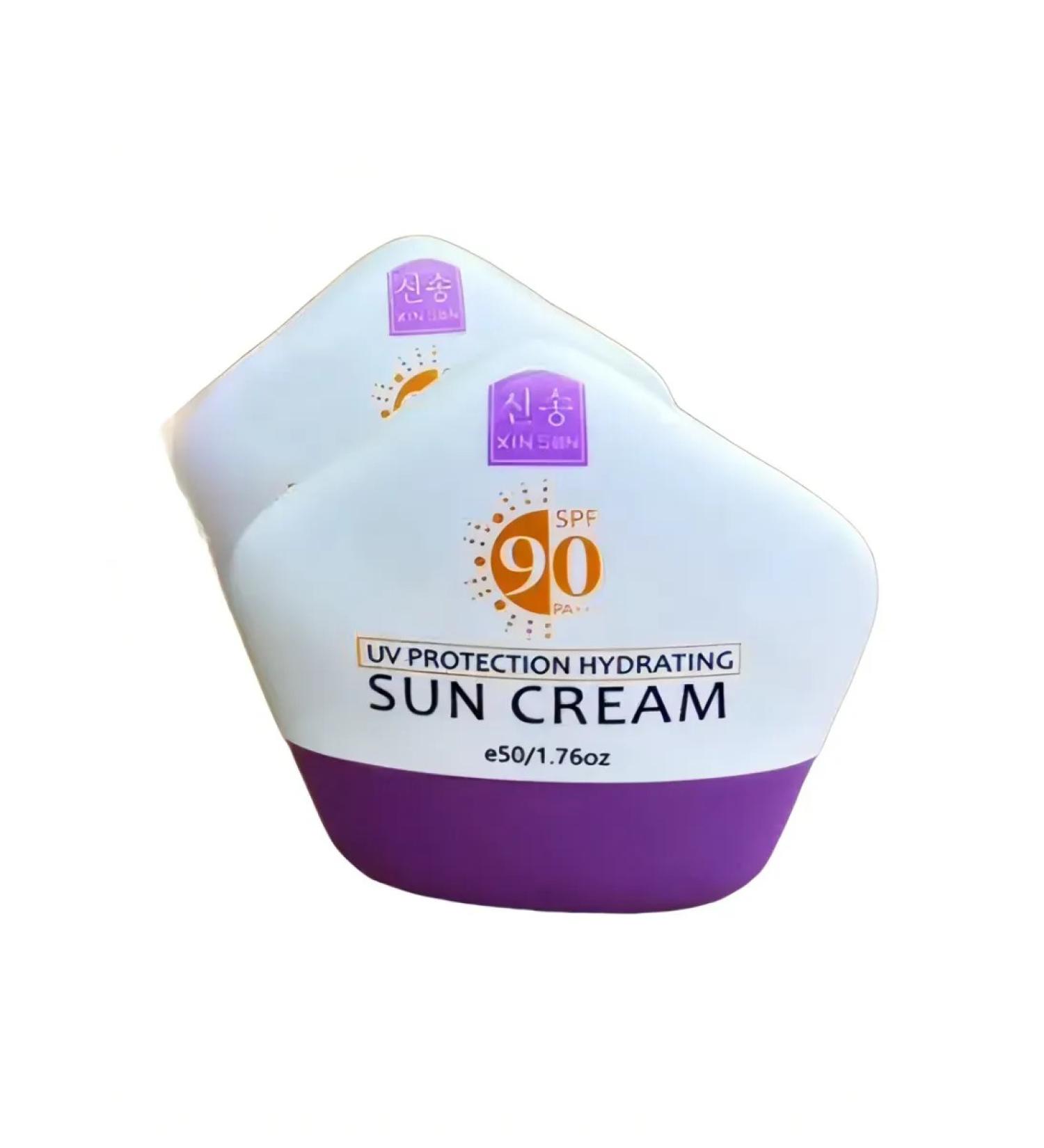 China Sunscreen cream SPF 90 PA +++ Violet