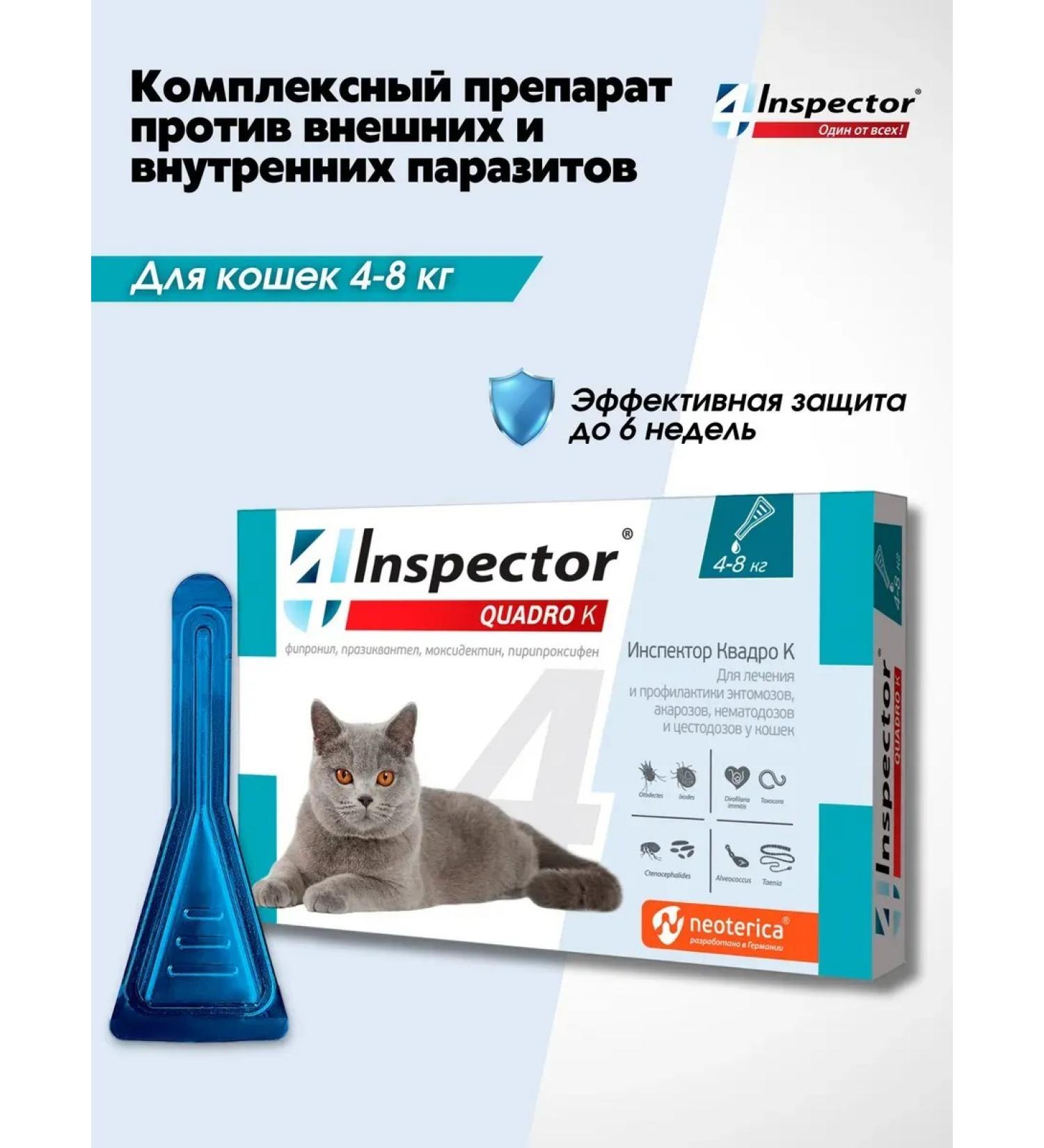 Neoterica Inspector Quadro to a drop for puppies 4-8 kg (1 pipette) - Buy Online on GoSupps.com
