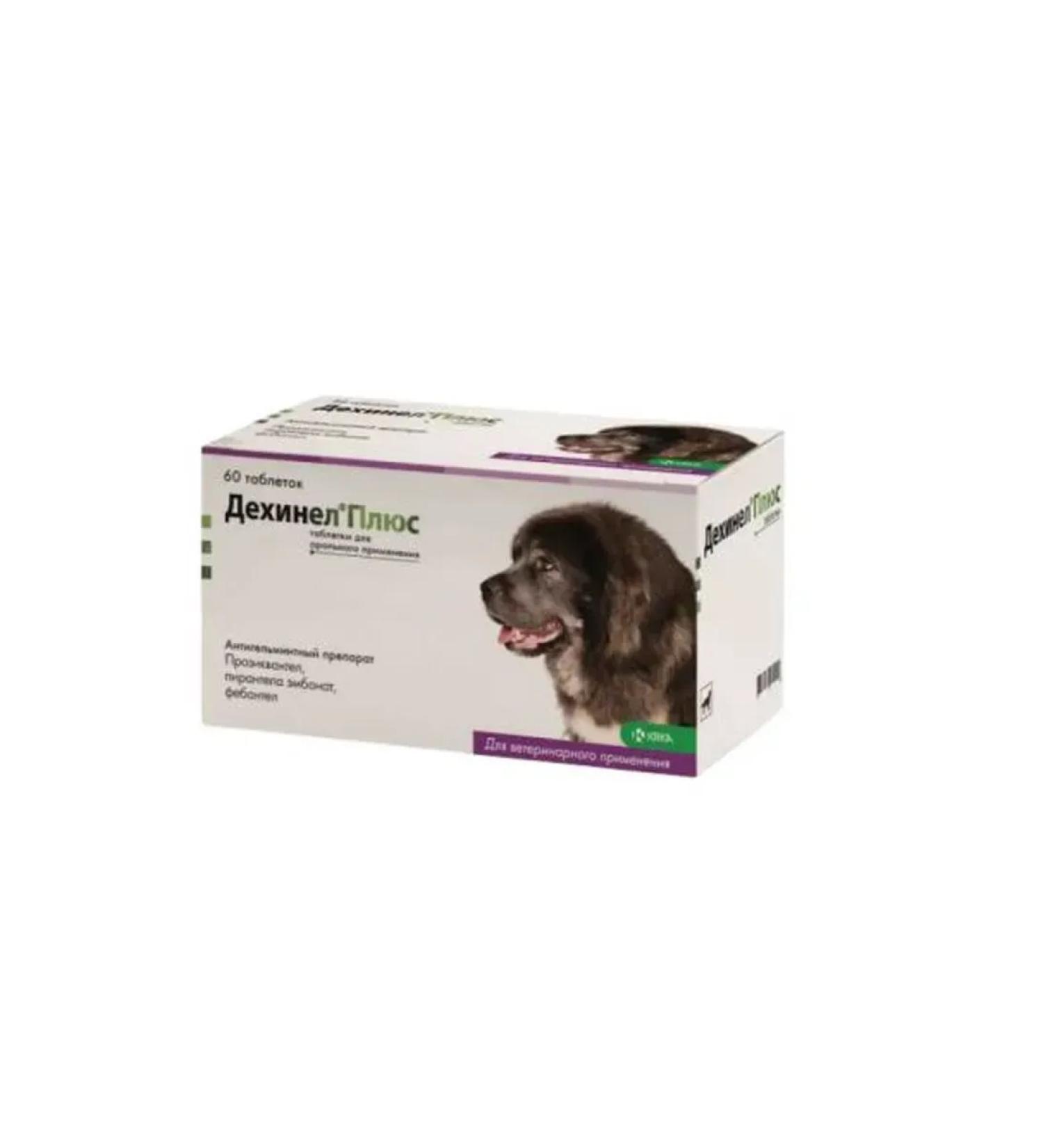 KRKA Dehinel plus tablets for large dogs 60 tablets