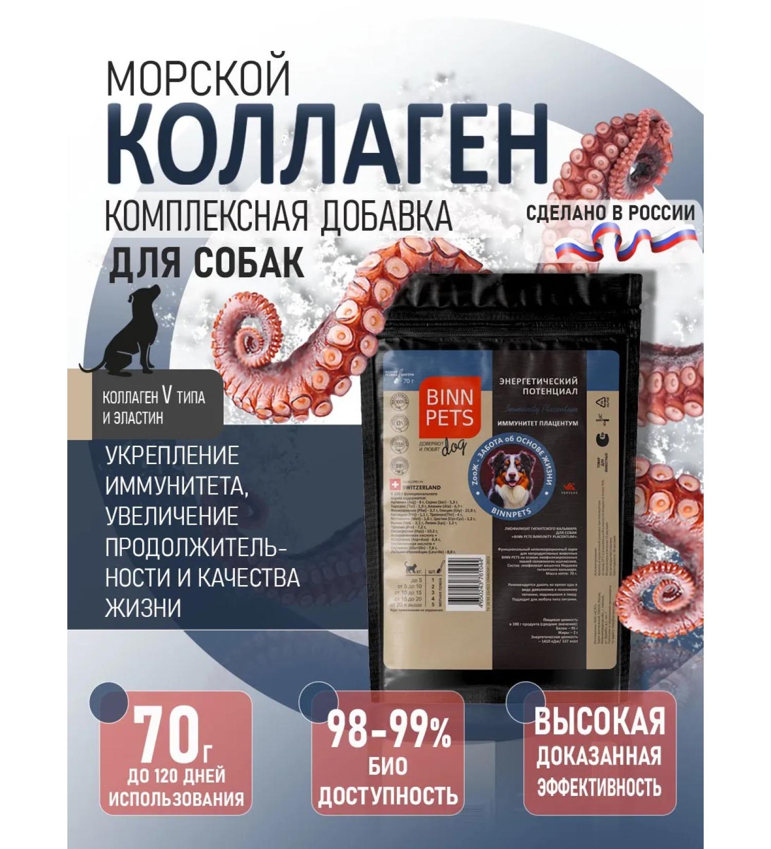 BINN PETS Collagen and vitamins for dogs after injuries and operations 70g - Buy Online on GoSupps.com