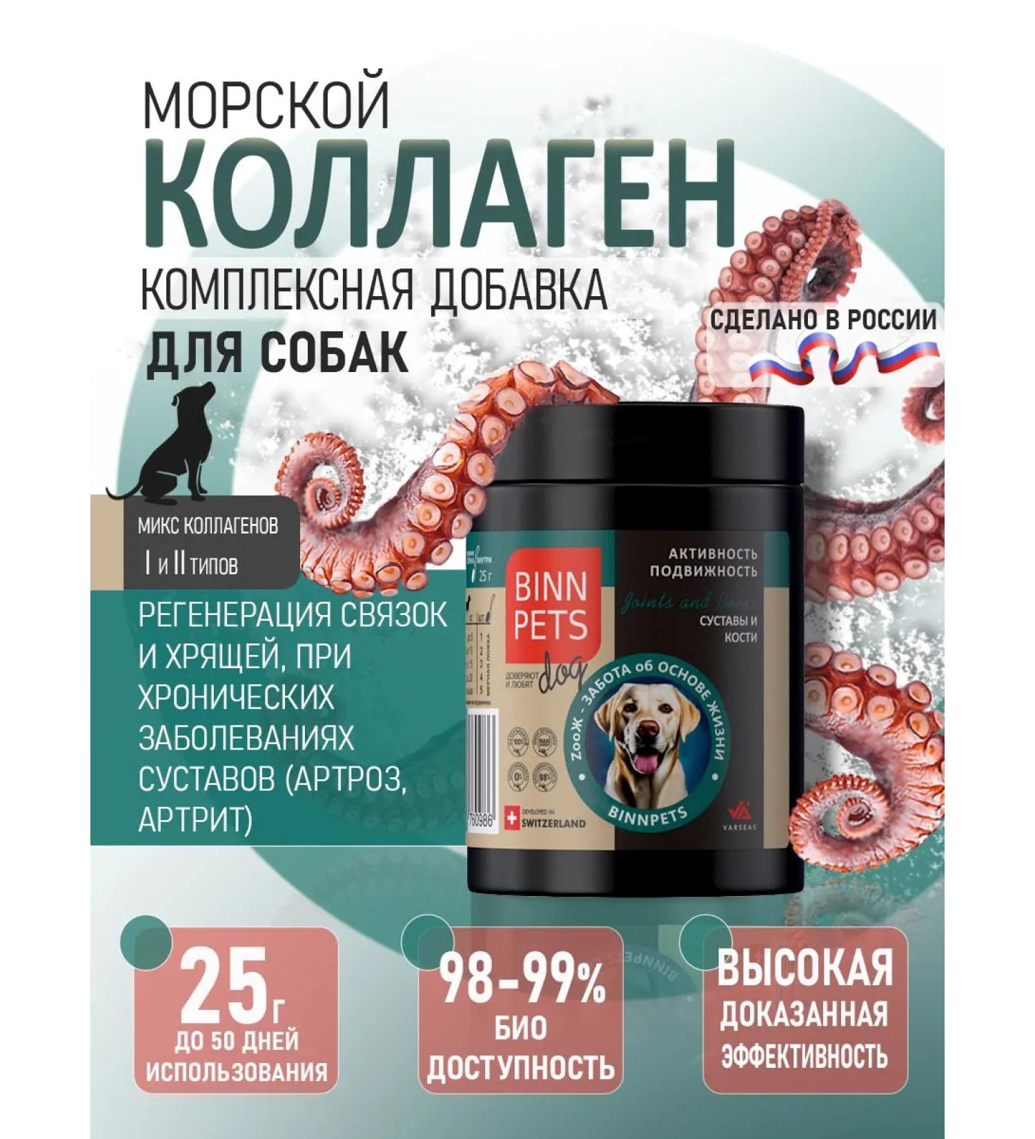 BINN PETS Vitamins and glucosamine for dogs for joints and bones 25g - Buy Online on GoSupps.com