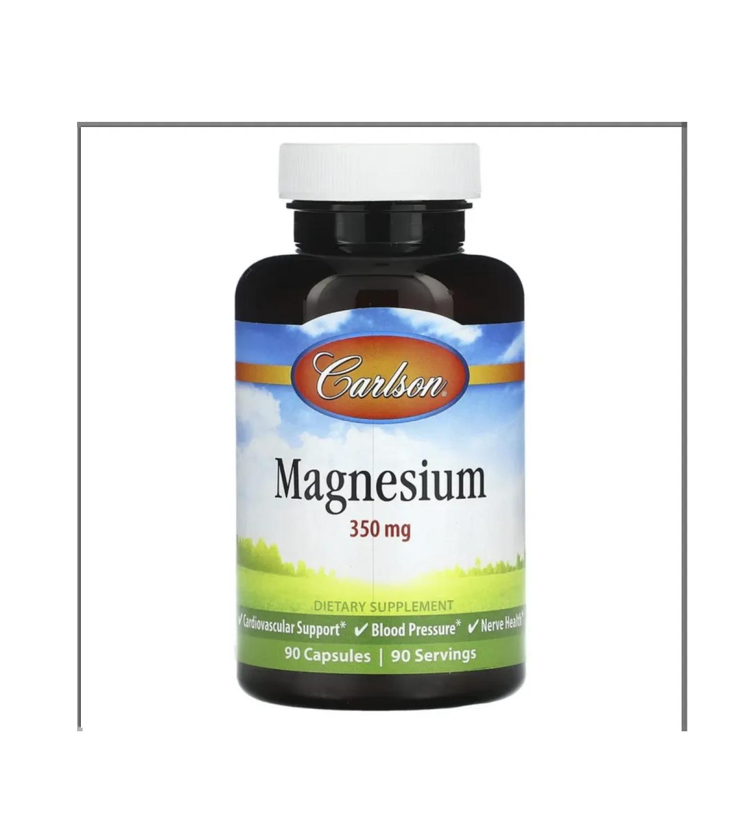 Carlson Labs Magnesium vitamins Magnesium 350 mg 90 capsules