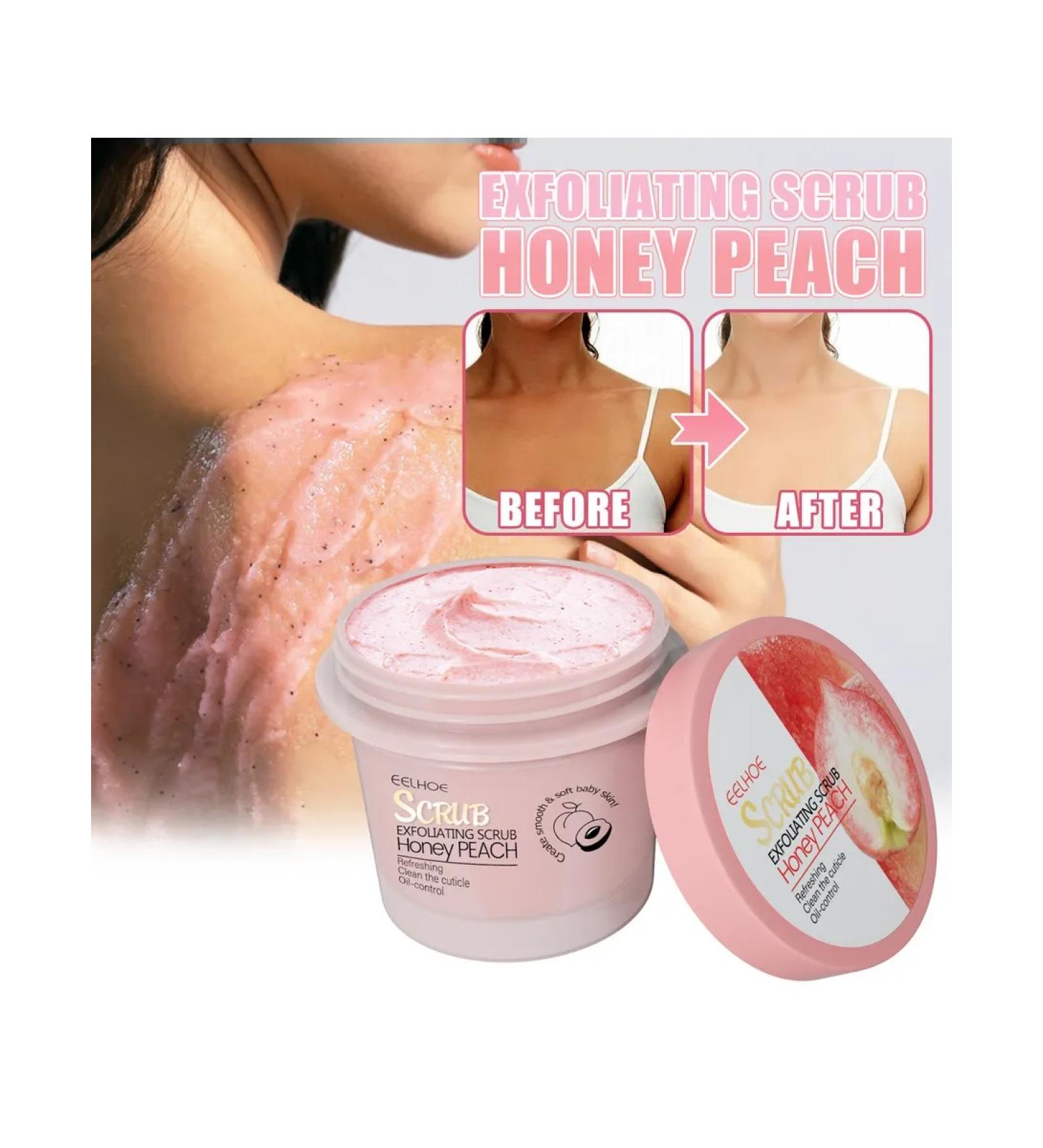 Eelhoe body scrub with peach cleansing from keratosis saws - Buy Online on GoSupps.com