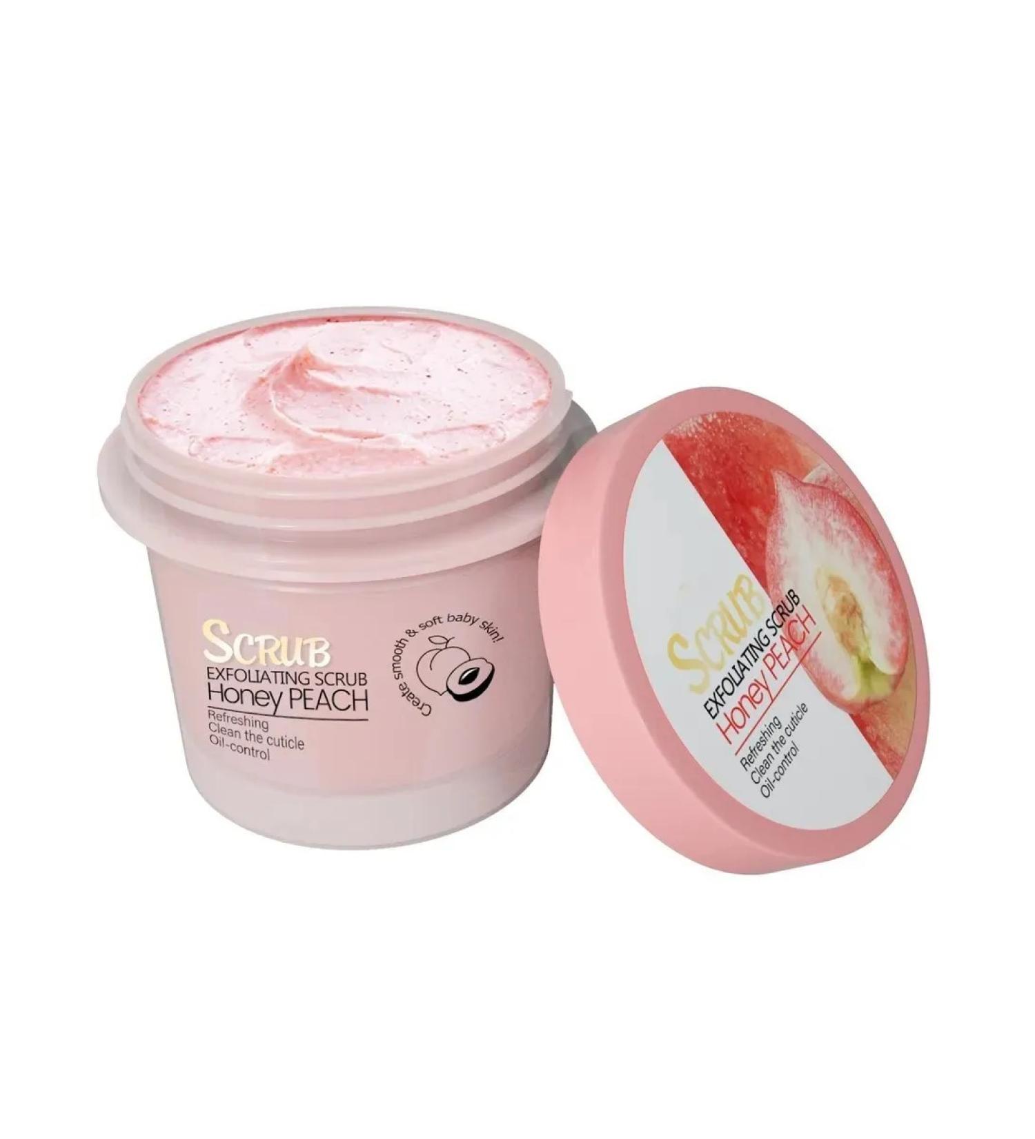 body peach exfoliating scrub cleansing skin rejuvenation - Buy Online on GoSupps.com
