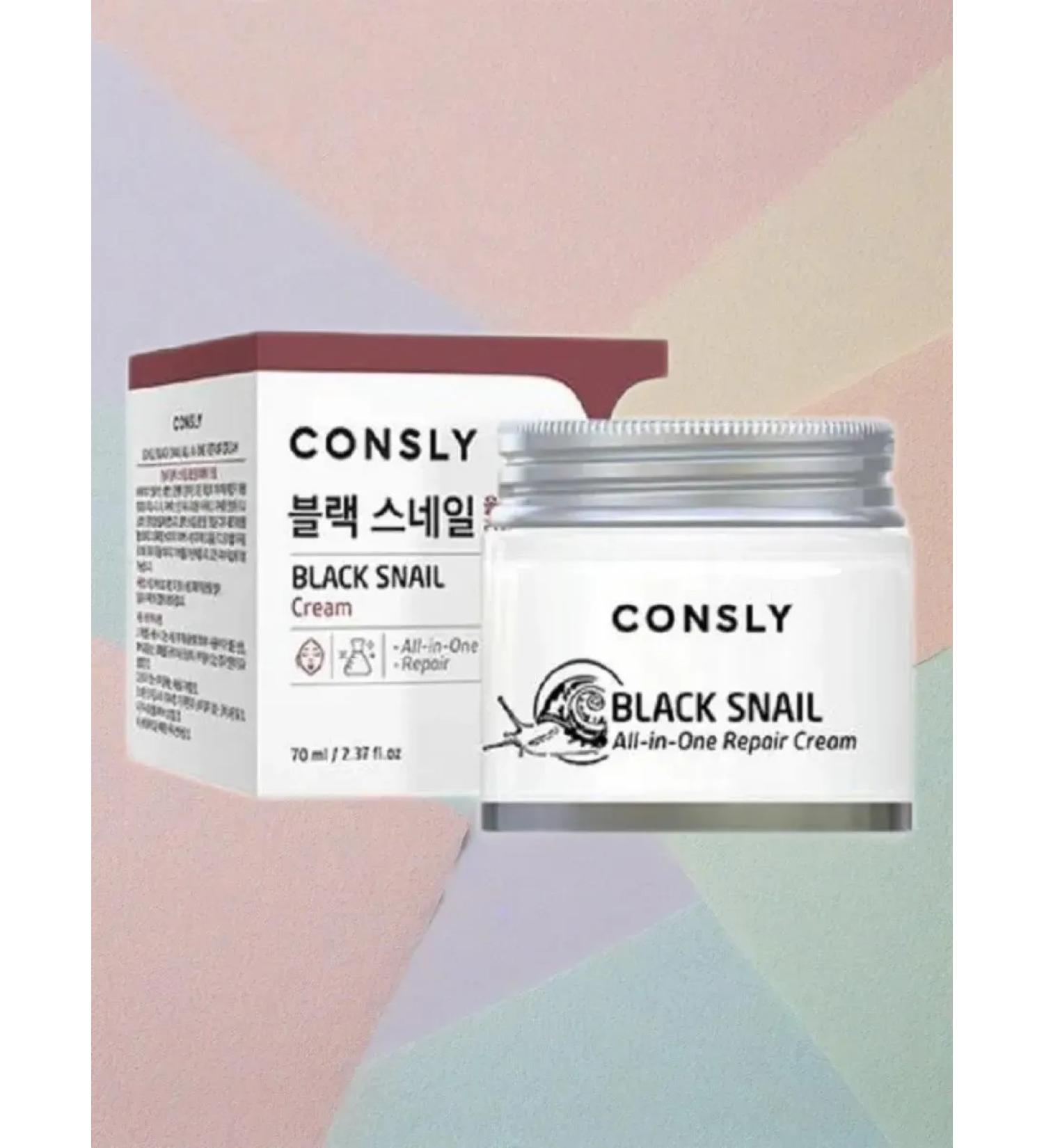 consly Multifunctional face cream with black snail mucin