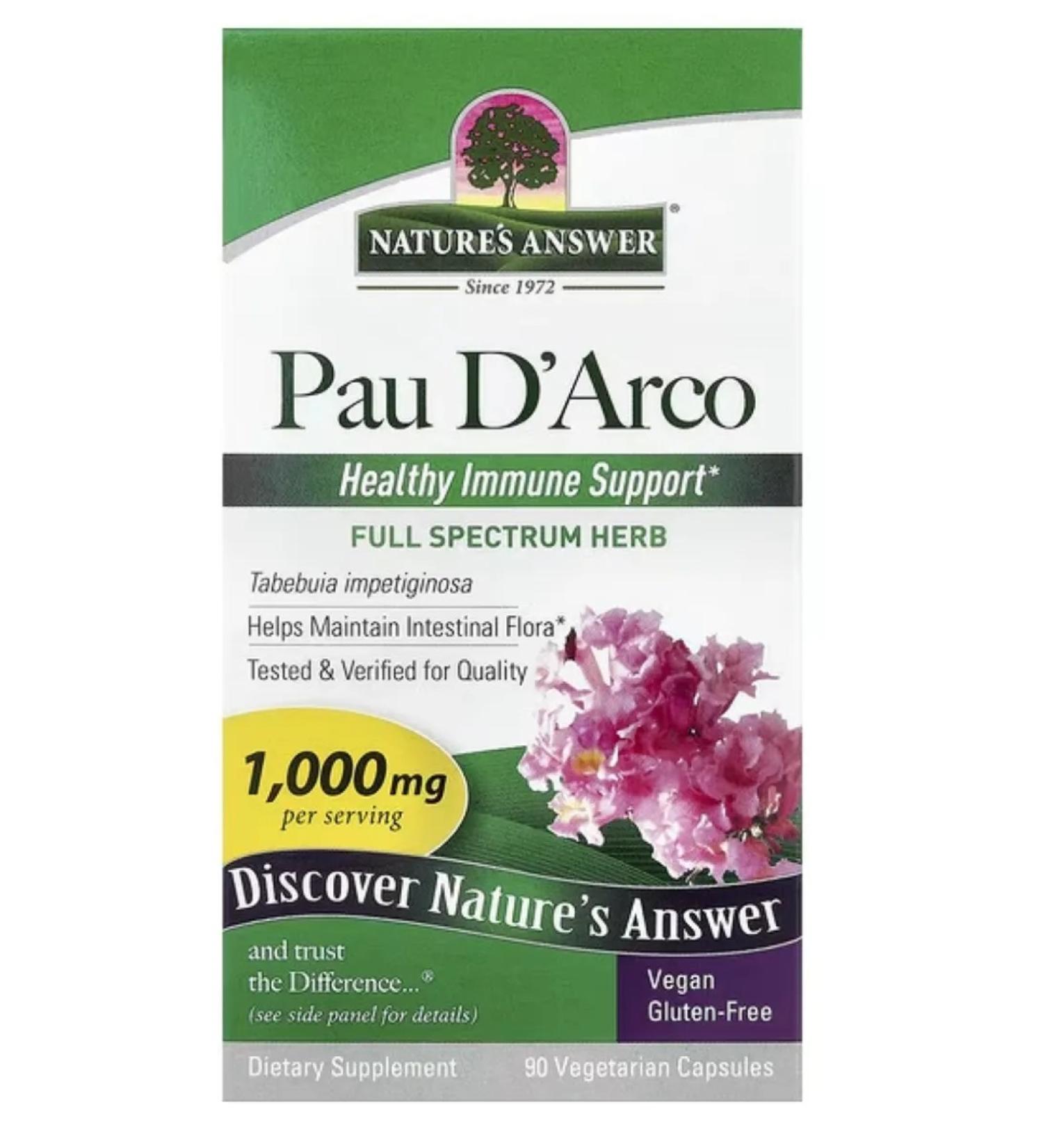 Nature's Answer Ant Tree bark 90 vegetarian capsules - Buy Online on GoSupps.com