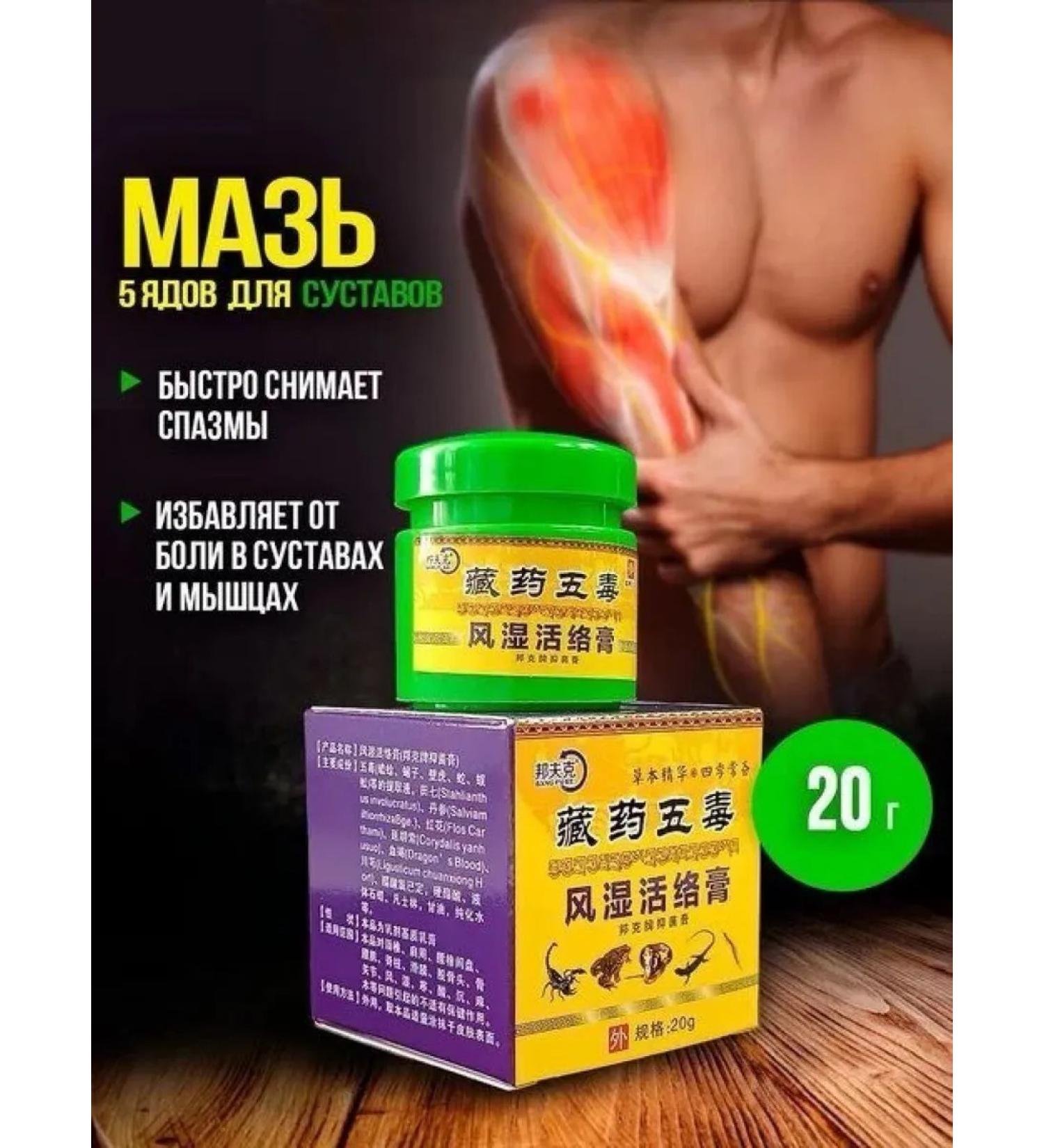 MAGNATE Chinese ointment for joints from muscle pain 20 g - Buy Online on GoSupps.com