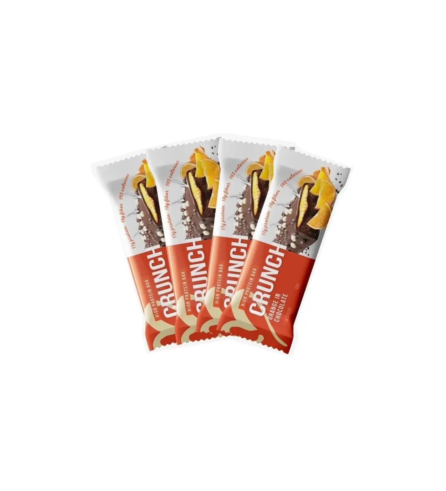 BootyBar Protein Baton Crunch 4 pcs 60 g chocolate with orange