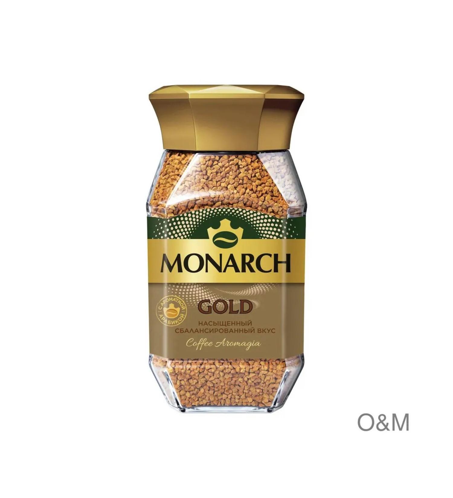 Coffee soluble Monarch Gold natural 95g 4pcs