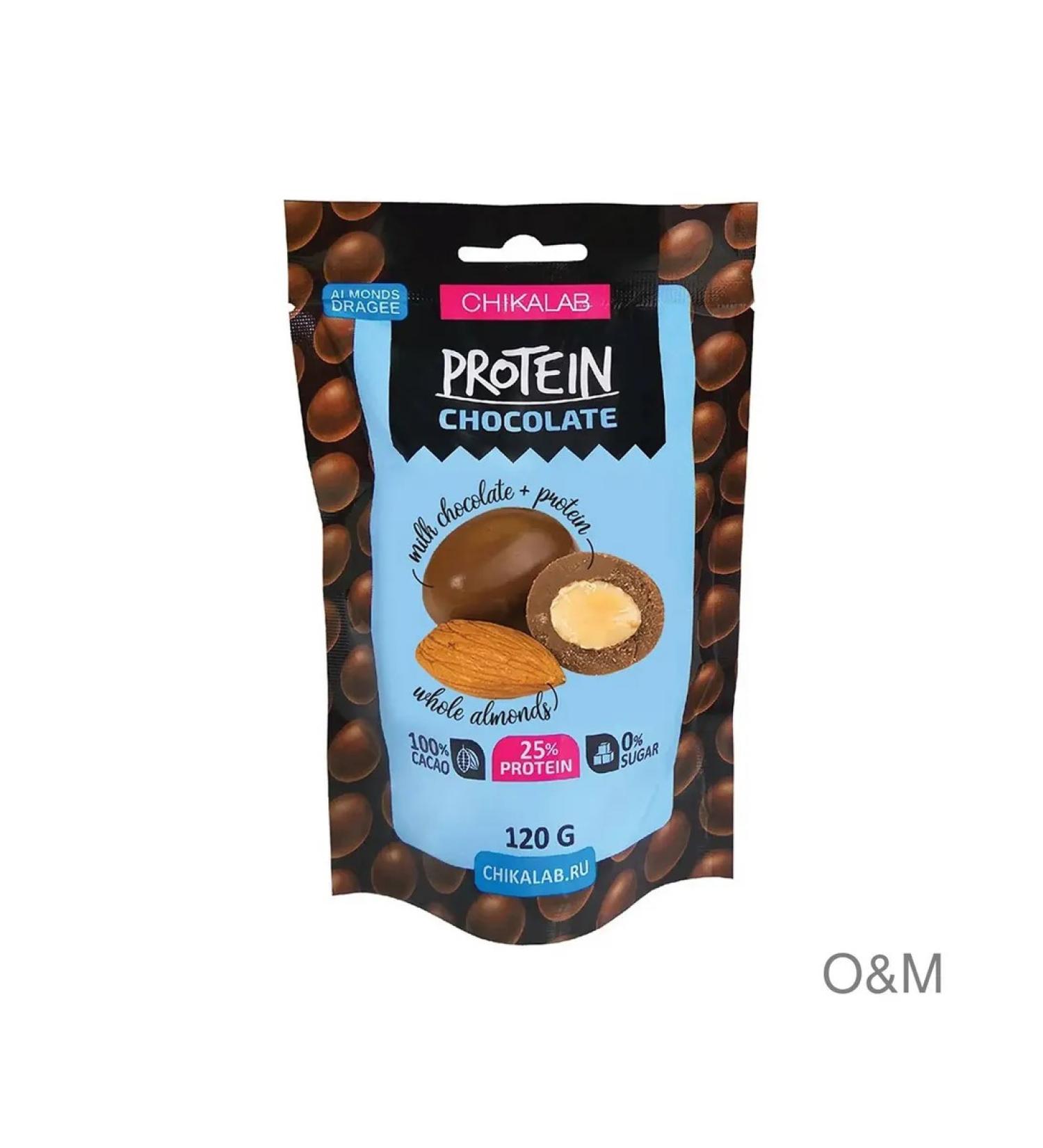 Drage Chikalab almonds in chocolate 120g 4pcs