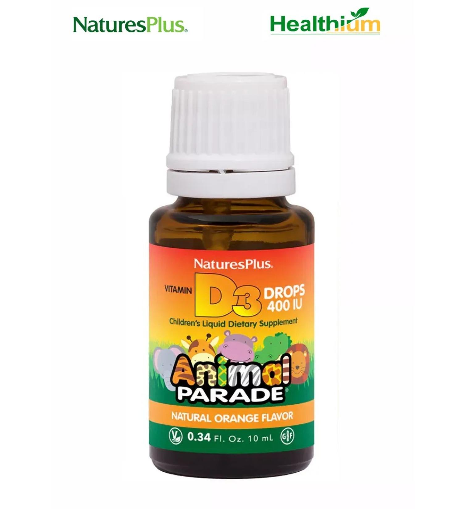 Animal Parade Vitamin D3 400IU orange vitamin D3 children - Buy Online on GoSupps.com
