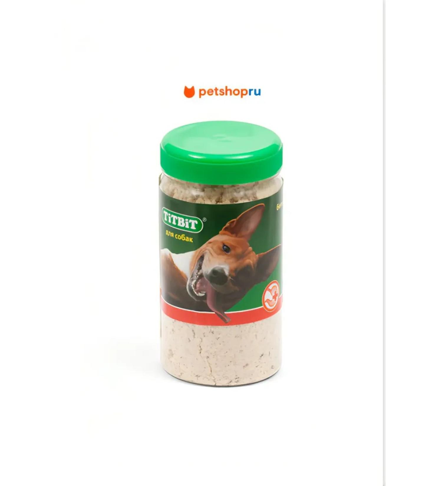 Titbit Meat -bone flour for dogs 0.35 l - Buy Online on GoSupps.com