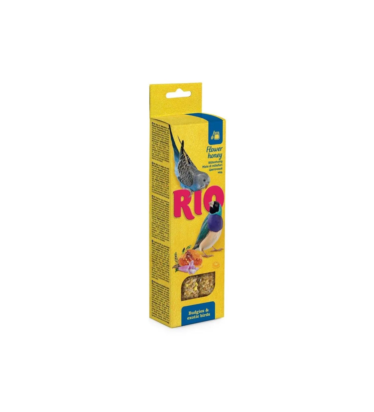 RIO Sticks of wavy parrots and exotes with honey (b holder) - Buy Online on GoSupps.com