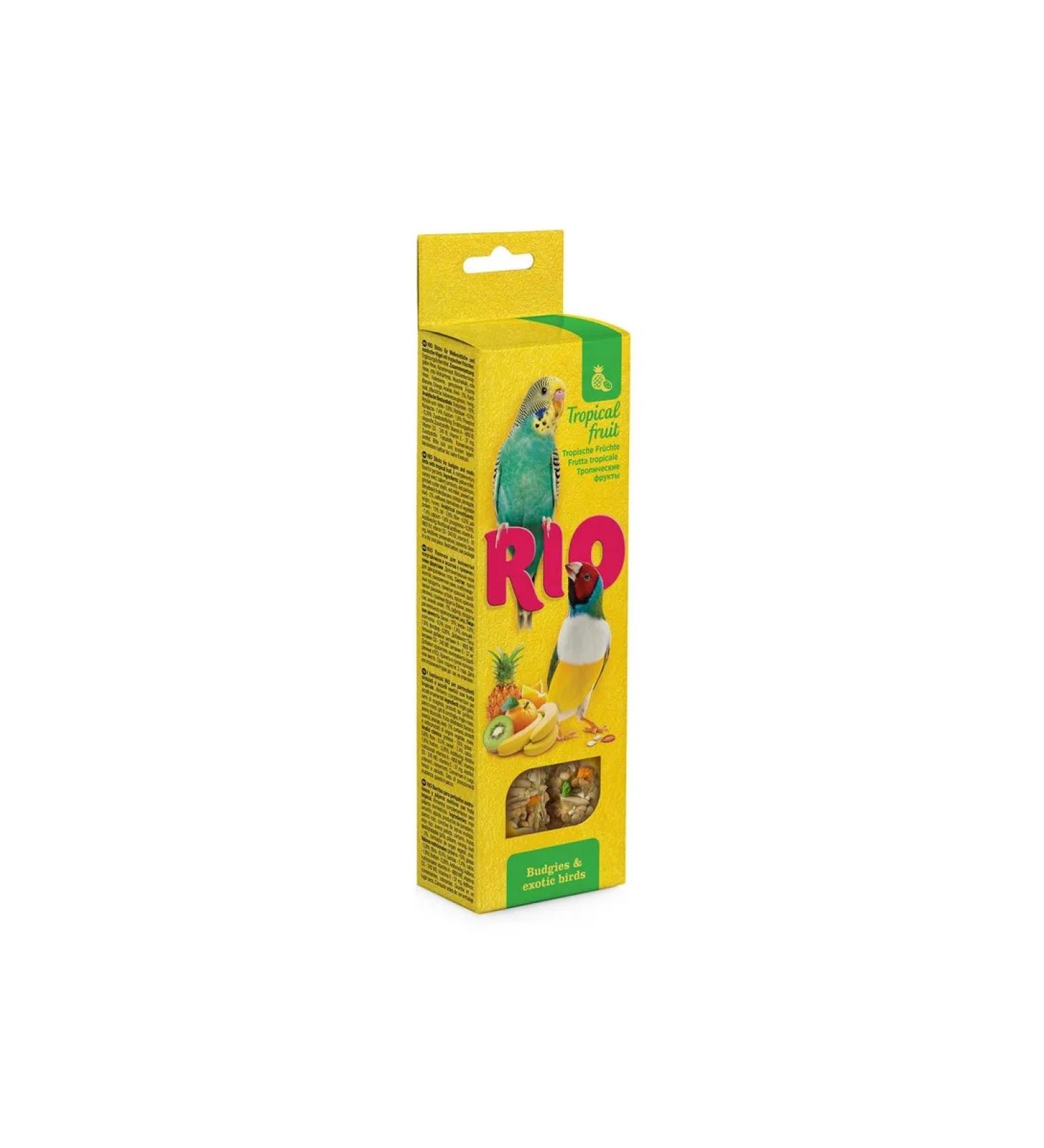 RIO Sticks of wavy parrots and exotes with tropic. Fruits - Buy Online on GoSupps.com