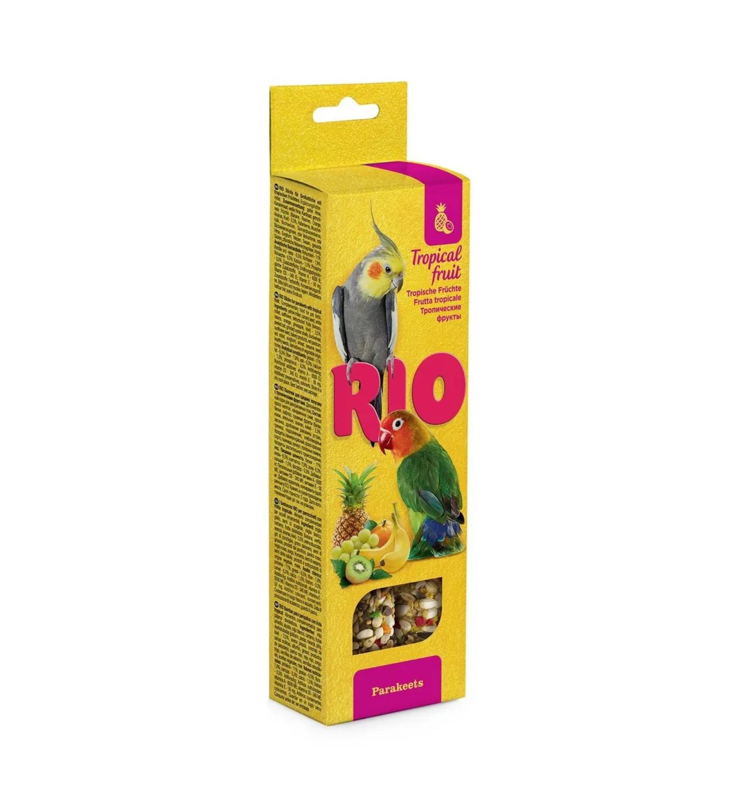 RIO Sticks for medium parrots with tropical fruits 2pcs*75g - Buy Online on GoSupps.com