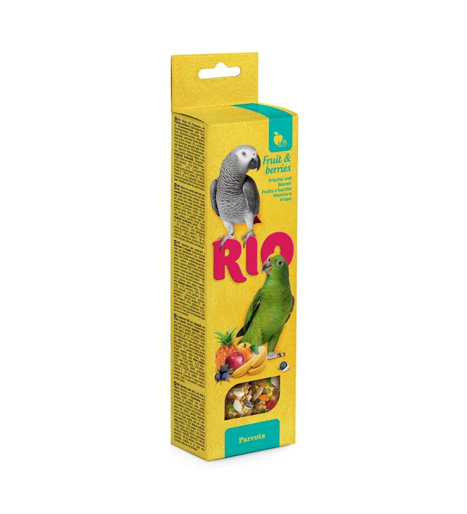 RIO Sticks for parrots with fruits and berries 2pcs*90g - Buy Online on GoSupps.com