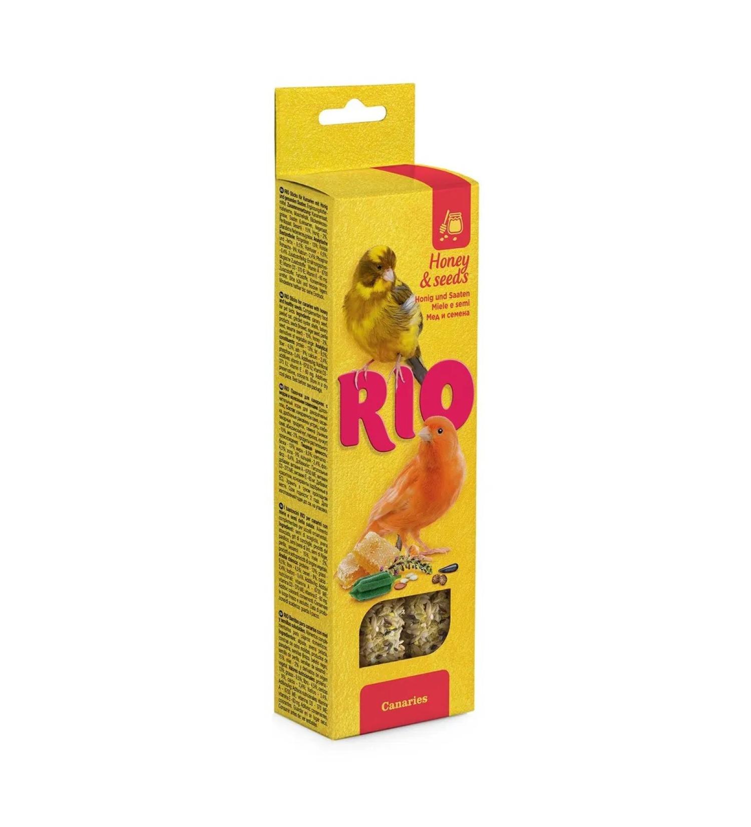 RIO Sticks for canaries with honey and useful seeds of 2pcs*40g - Buy Online on GoSupps.com