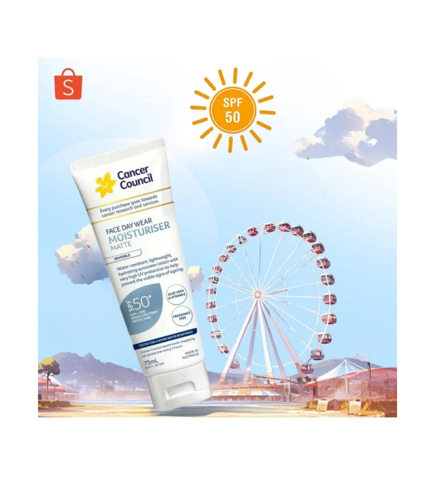Cancer Council SPF50 75ml Face Cream matte - Buy Online on GoSupps.com