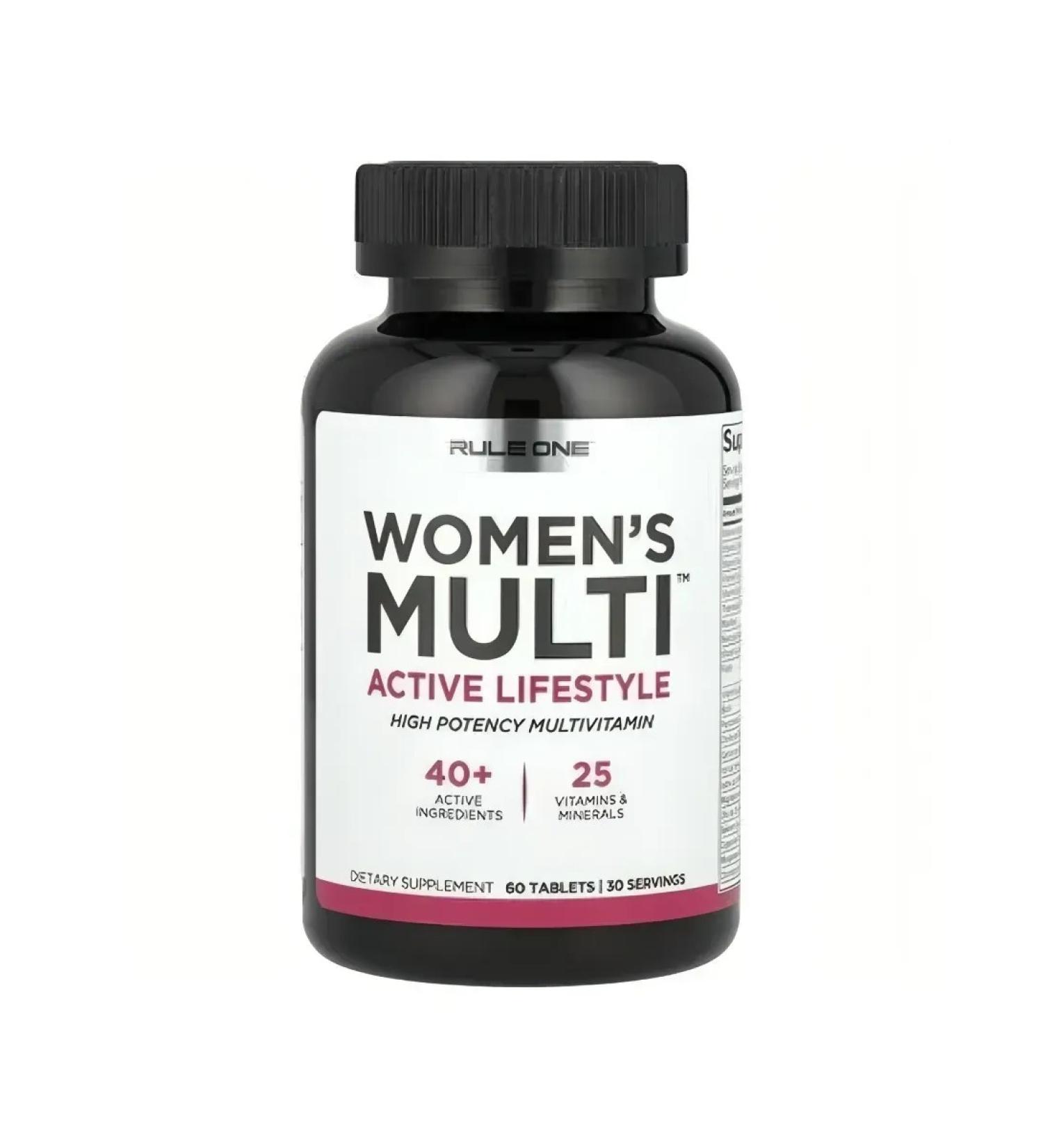 Rule One Vitamins for women Women's Multi Active 60 tablets