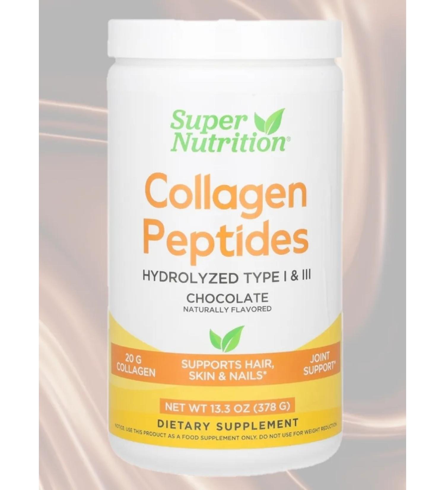 Super Nutrition Collagen peptides with chocolate taste 295 g