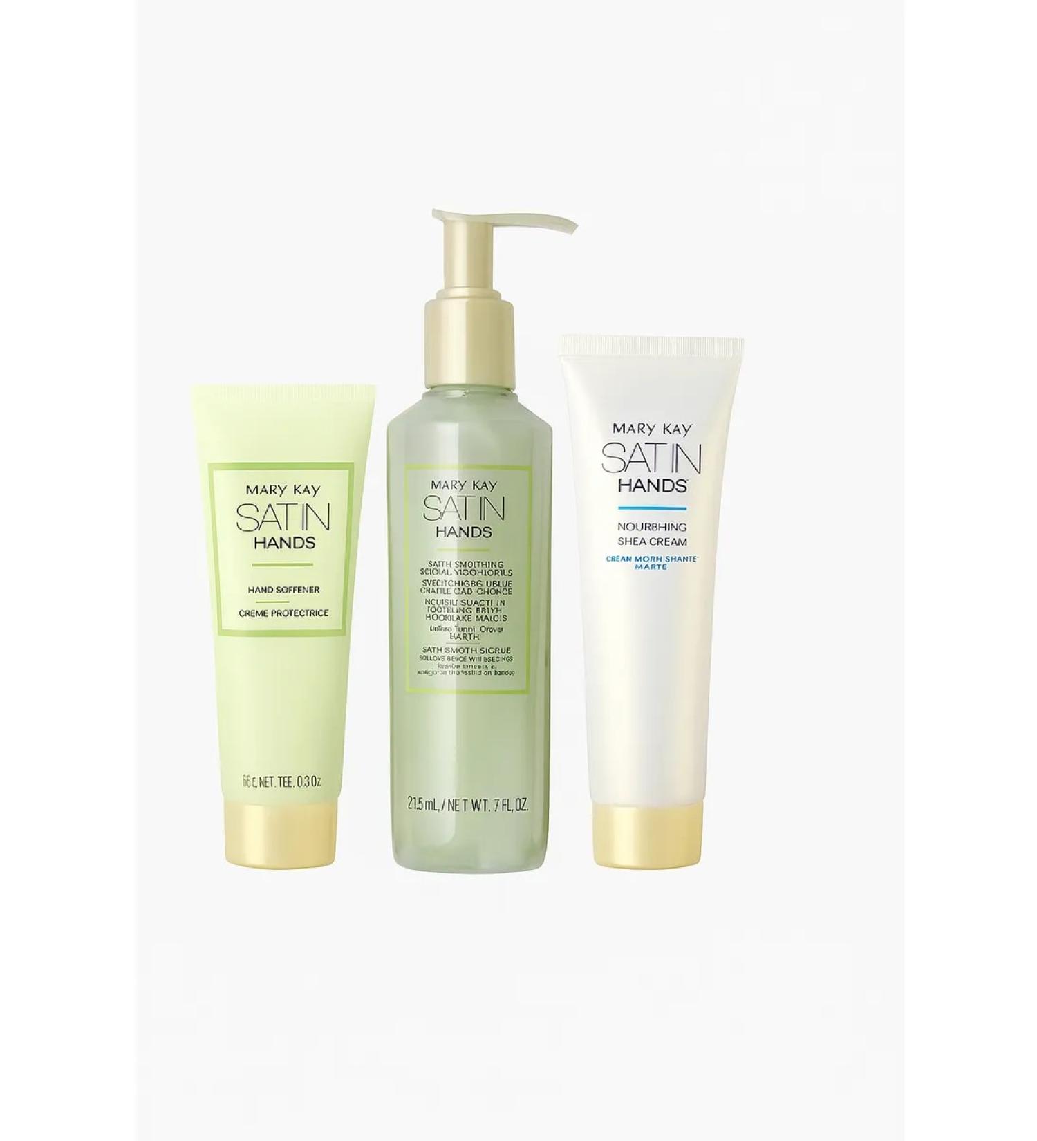 Mary Kay Hand for hand Mk Satin Hands - softness and care of 3 steps