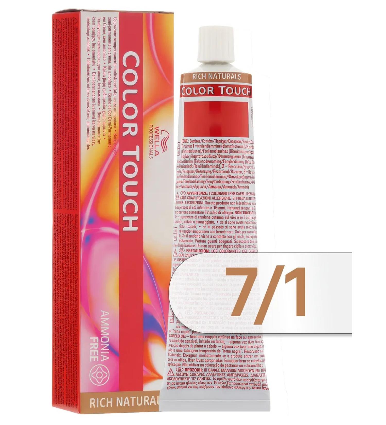 WELLA PROFESSIONALS Tinting hair dye Color Touch 7 1 - Buy Online on GoSupps.com