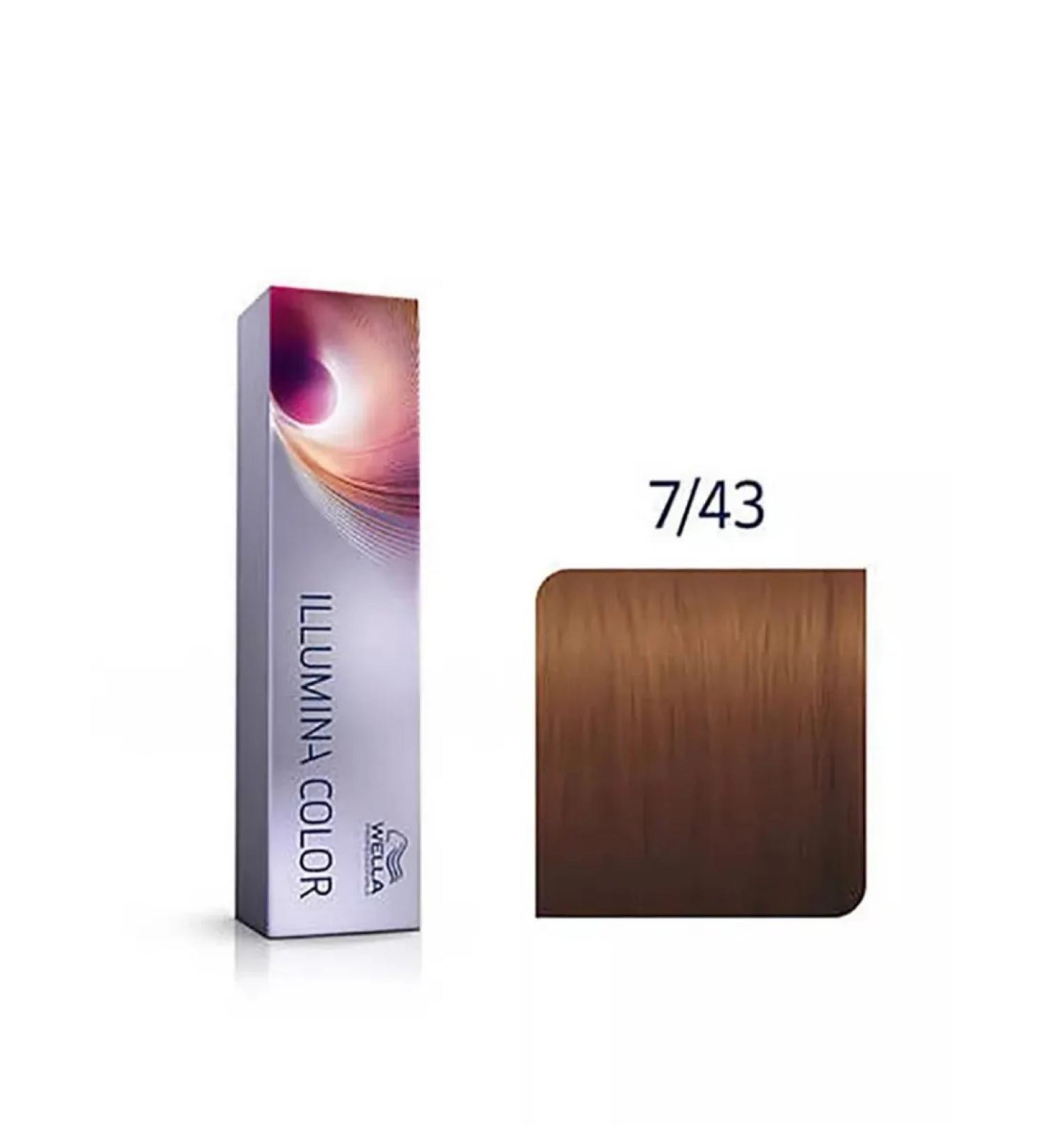 WELLA PROFESSIONALS Illumina Color 7 43 Persistent hair cream 60ml - Buy Online on GoSupps.com