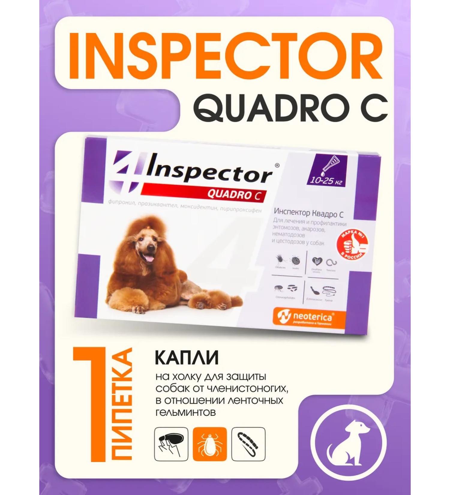 Neoterica Drops on the withers inspector Quadro C for dogs 10-25 K - Buy Online on GoSupps.com