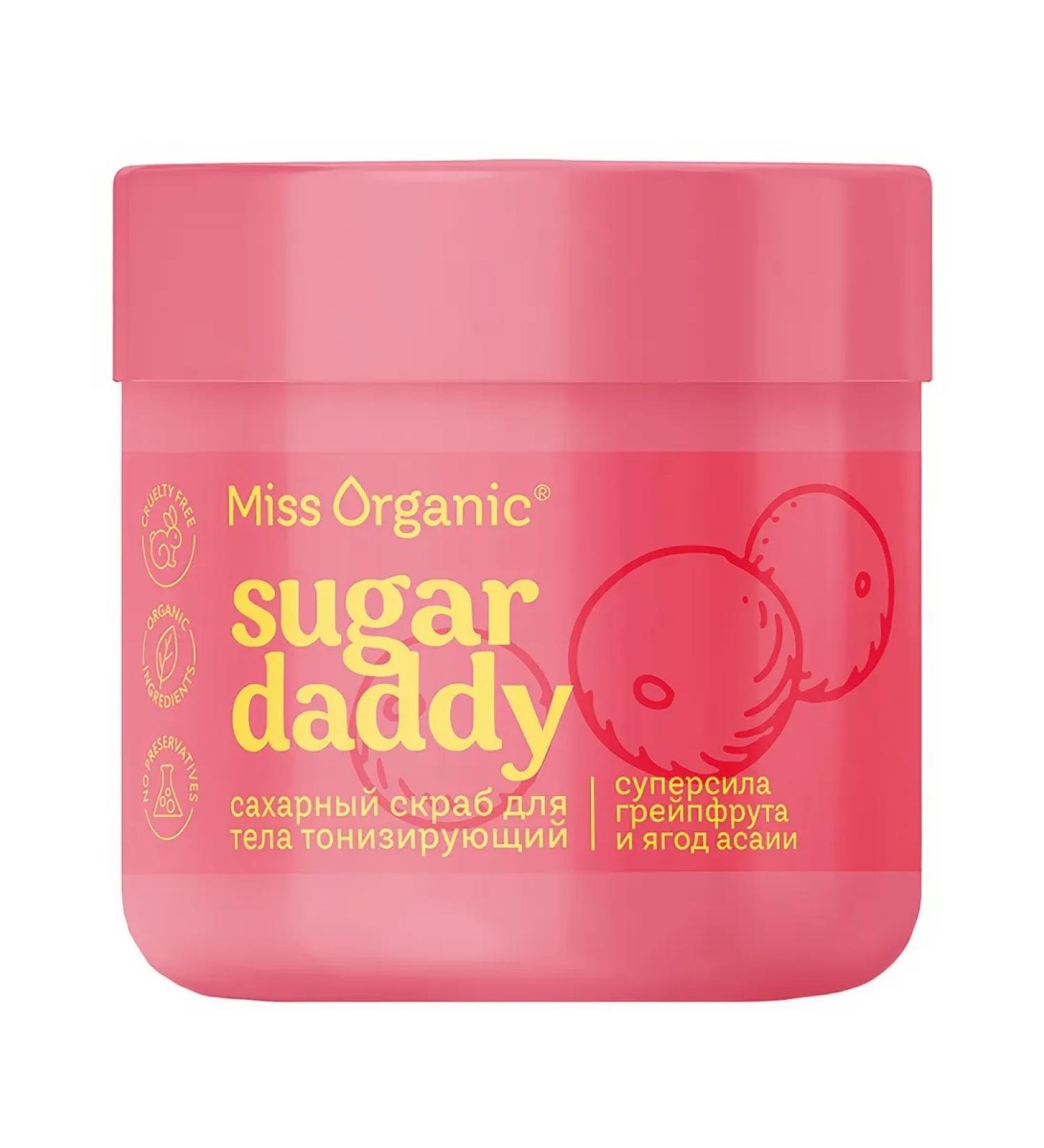 MISS ORGANIC Sugar Daddy scrub for body tonic sugar 140 ml - Buy Online on GoSupps.com