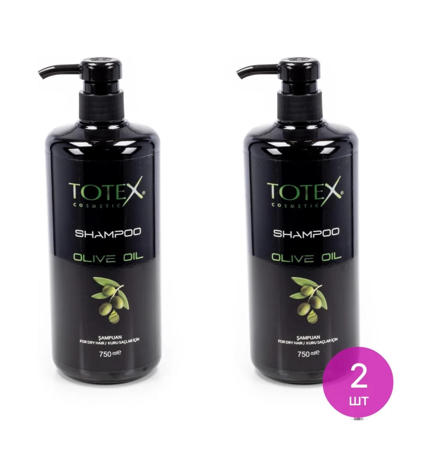 TOTEX Totx Shampoo Olive Oil for all hair types 750ml 2 pcs - Buy Online on GoSupps.com