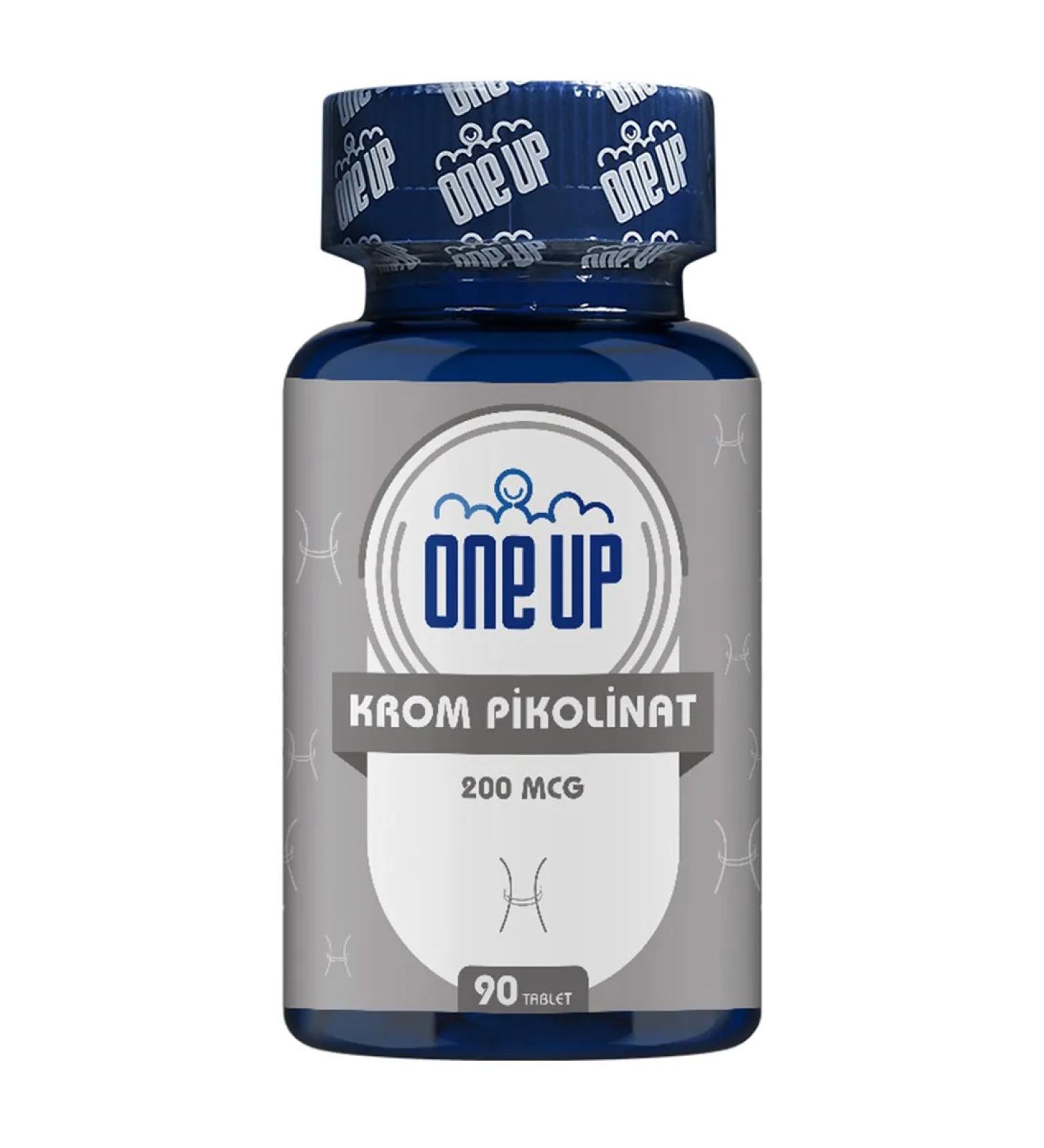 One Up Chrome Picoline 200 mcg 90 capsules for weight loss. T rkiye - Buy Online on GoSupps.com