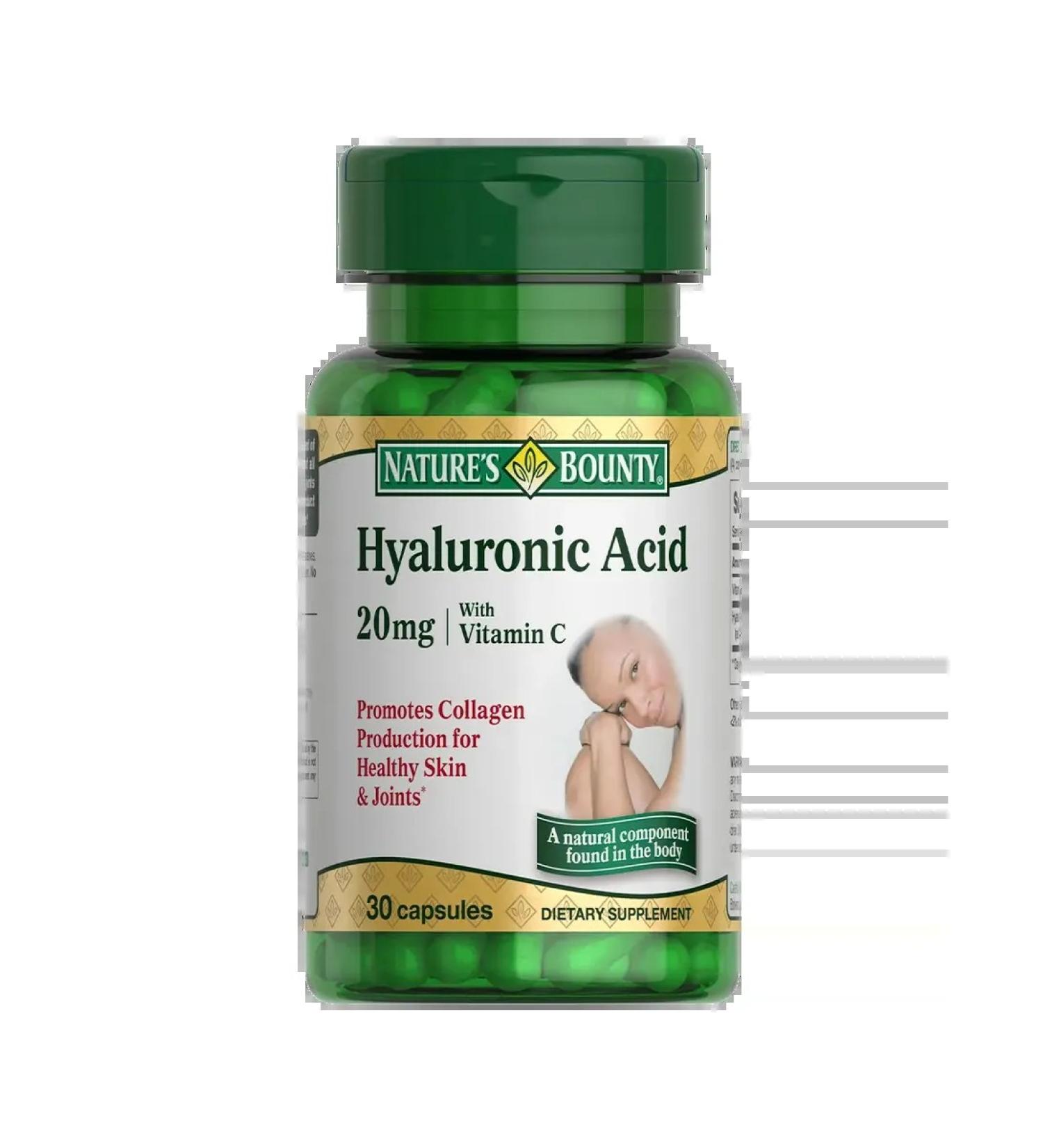 Nature's Bounty Hyaluronic acid 20 mg 30 pcs - Buy Online on GoSupps.com