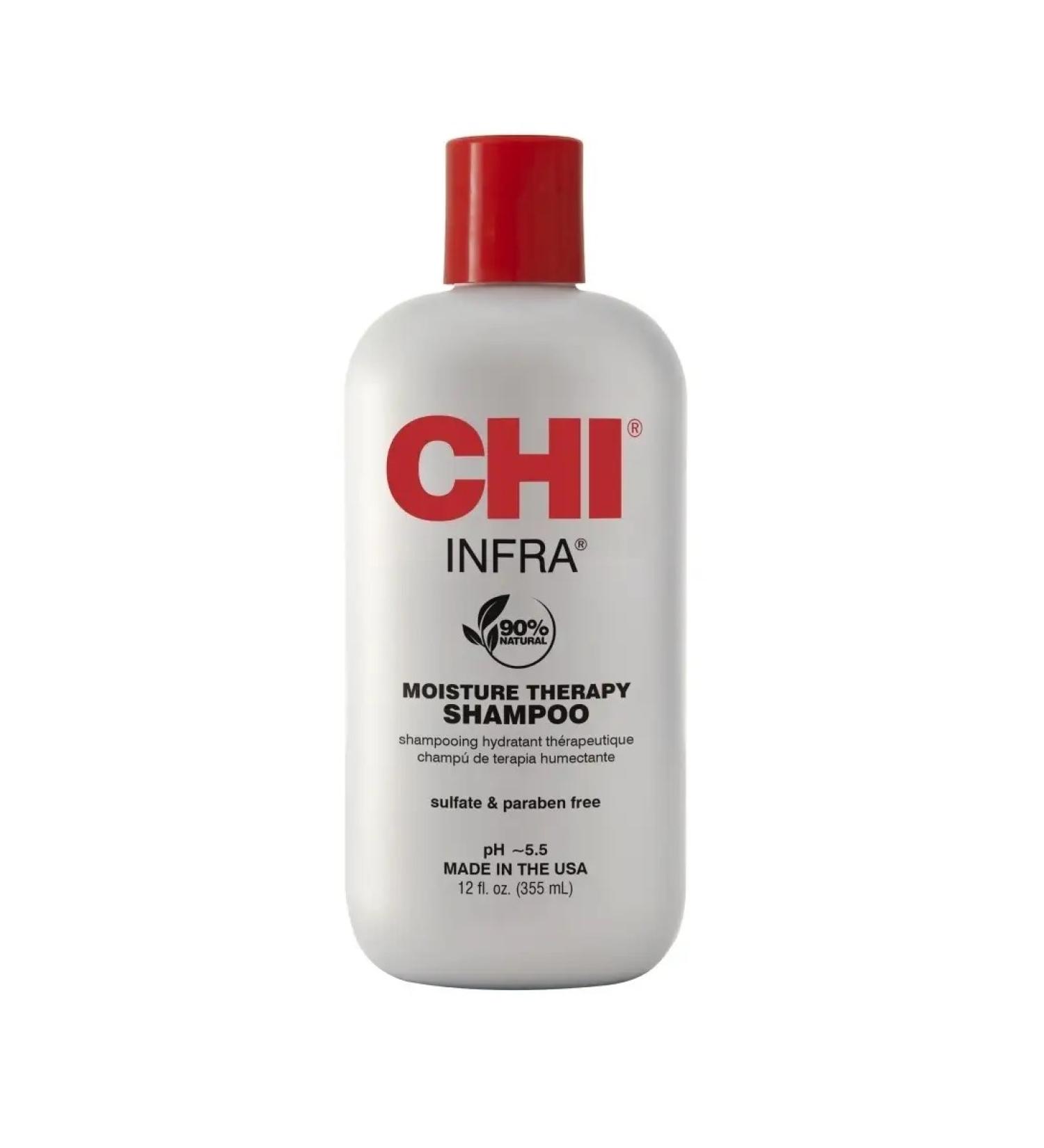 chi Moisturizing Infra shampoo for all hair types 355 ml - Buy Online on GoSupps.com