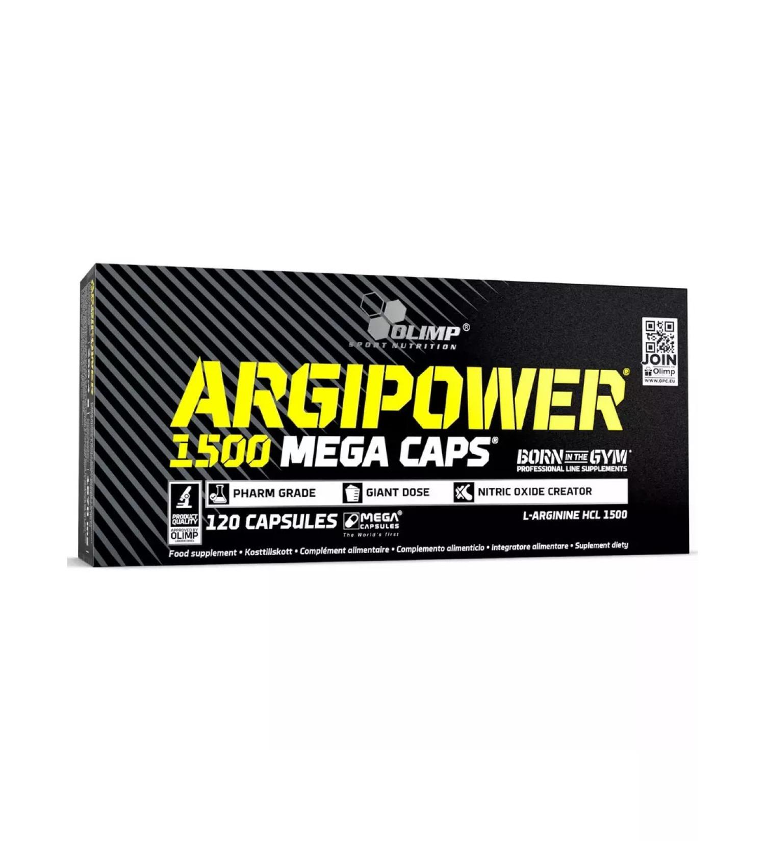 Olimp Sport Nutrition L-Arginine Olimp Argipower 1500 Mg Mega Caps 120 capsules - Buy Online on GoSupps.com