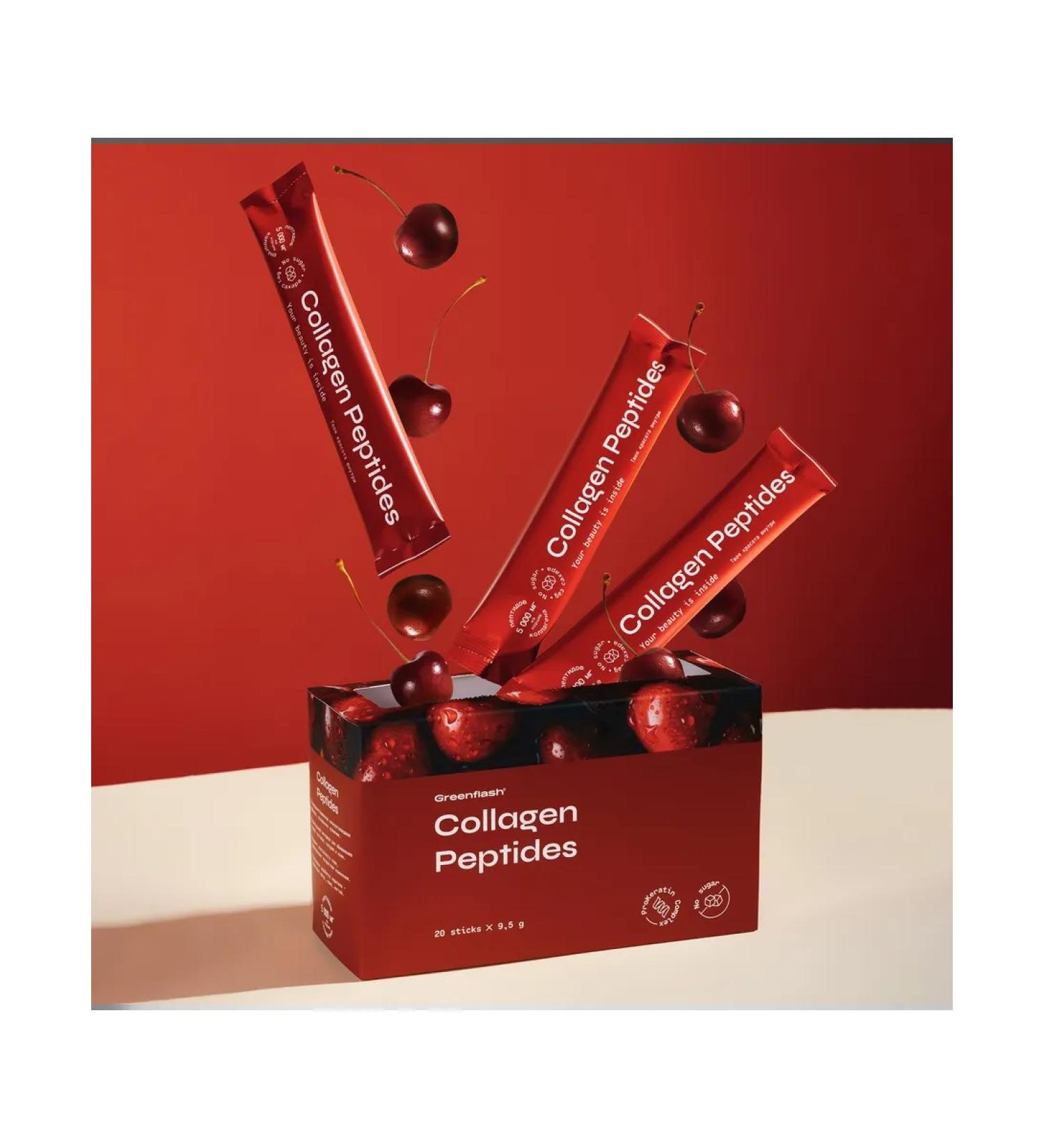 LUNA Collagen Peptides - peptides collagen with cherry taste - Buy Online on GoSupps.com