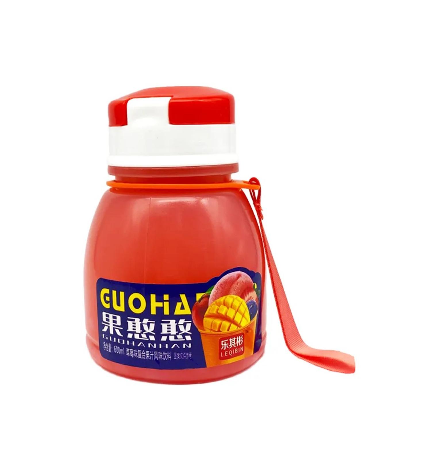 Red Dragon St Petersburg Sokom -containing drink with pieces of jelly strawberries 600 ml