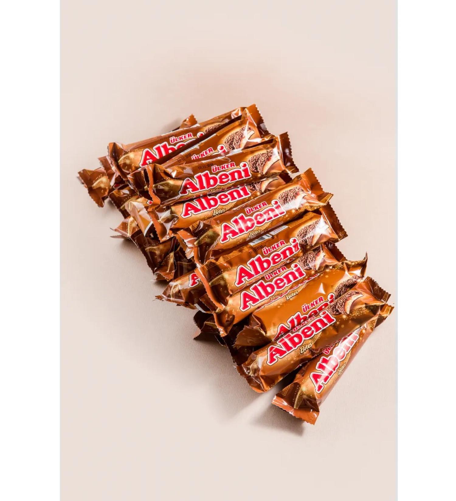 Ulker albeni cookies with caramel in milk chocolate