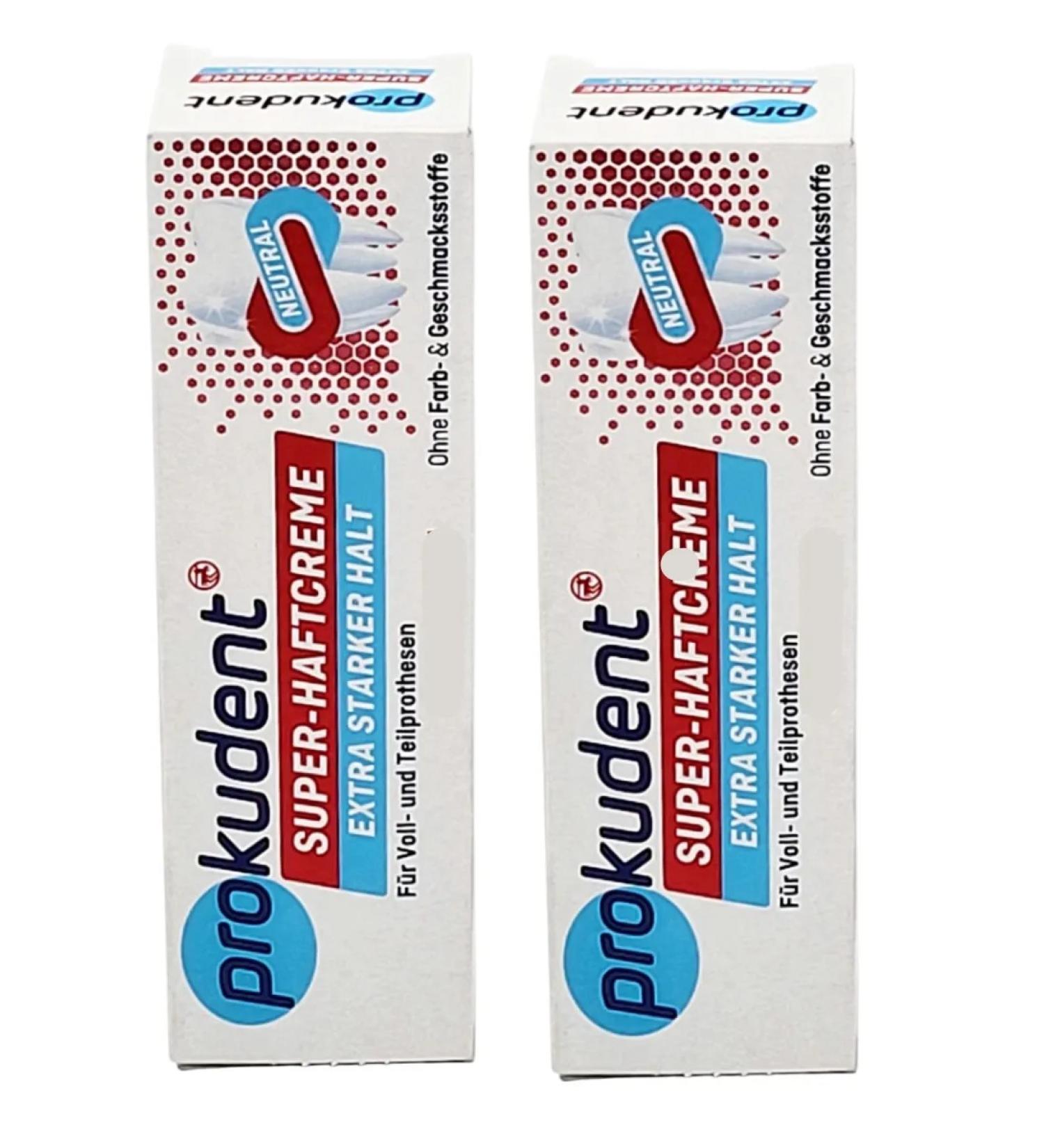Prokudent Cream for fixing dentures neutral 2pcs