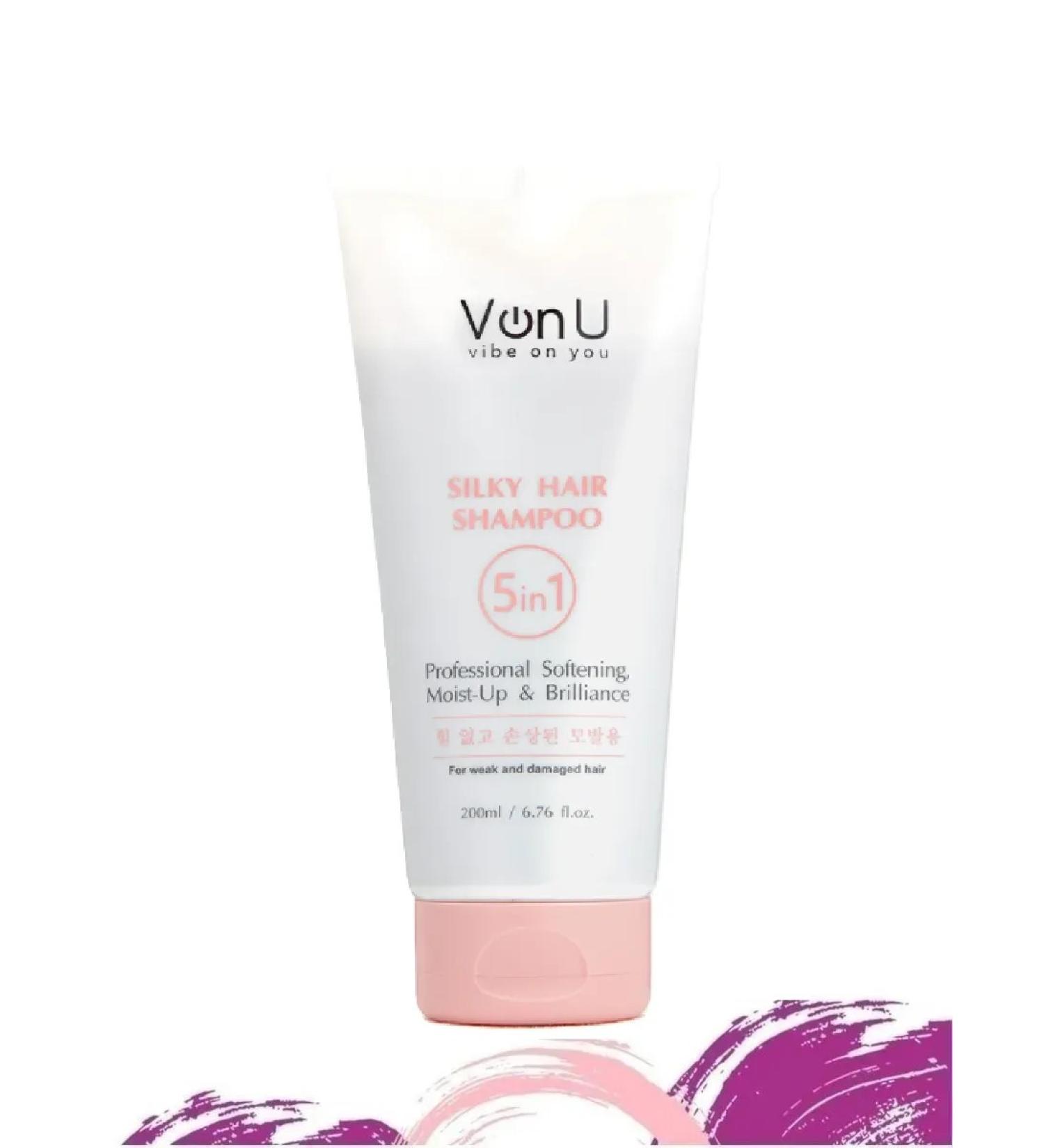 Von U Silky Hair Shampoo weakened hair shampoo - Buy Online on GoSupps.com