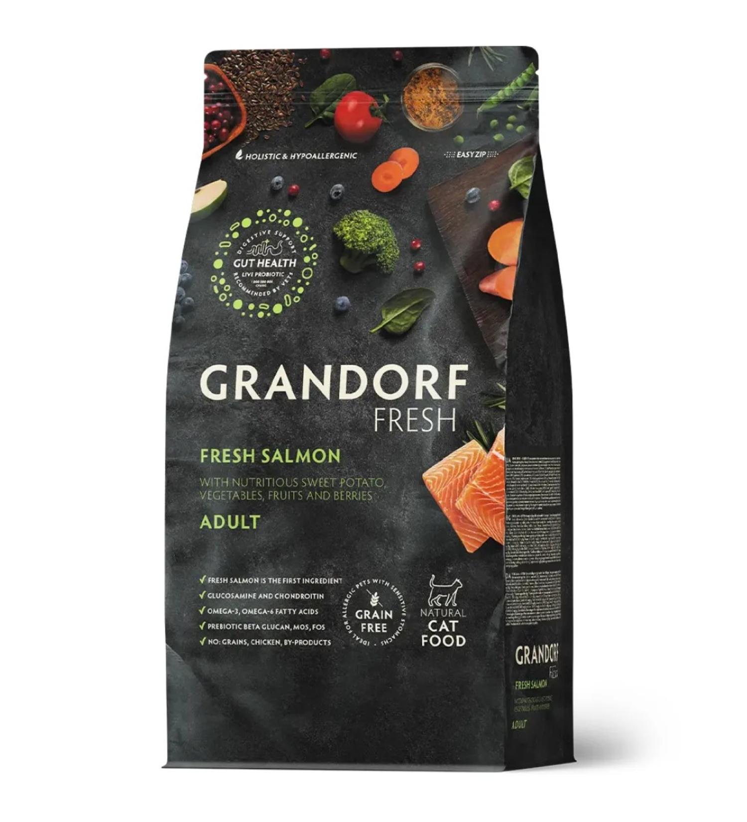 Grandorf fresh Adult dry food for cats salmon fillet with a battery of 2 kg - Buy Online on GoSupps.com