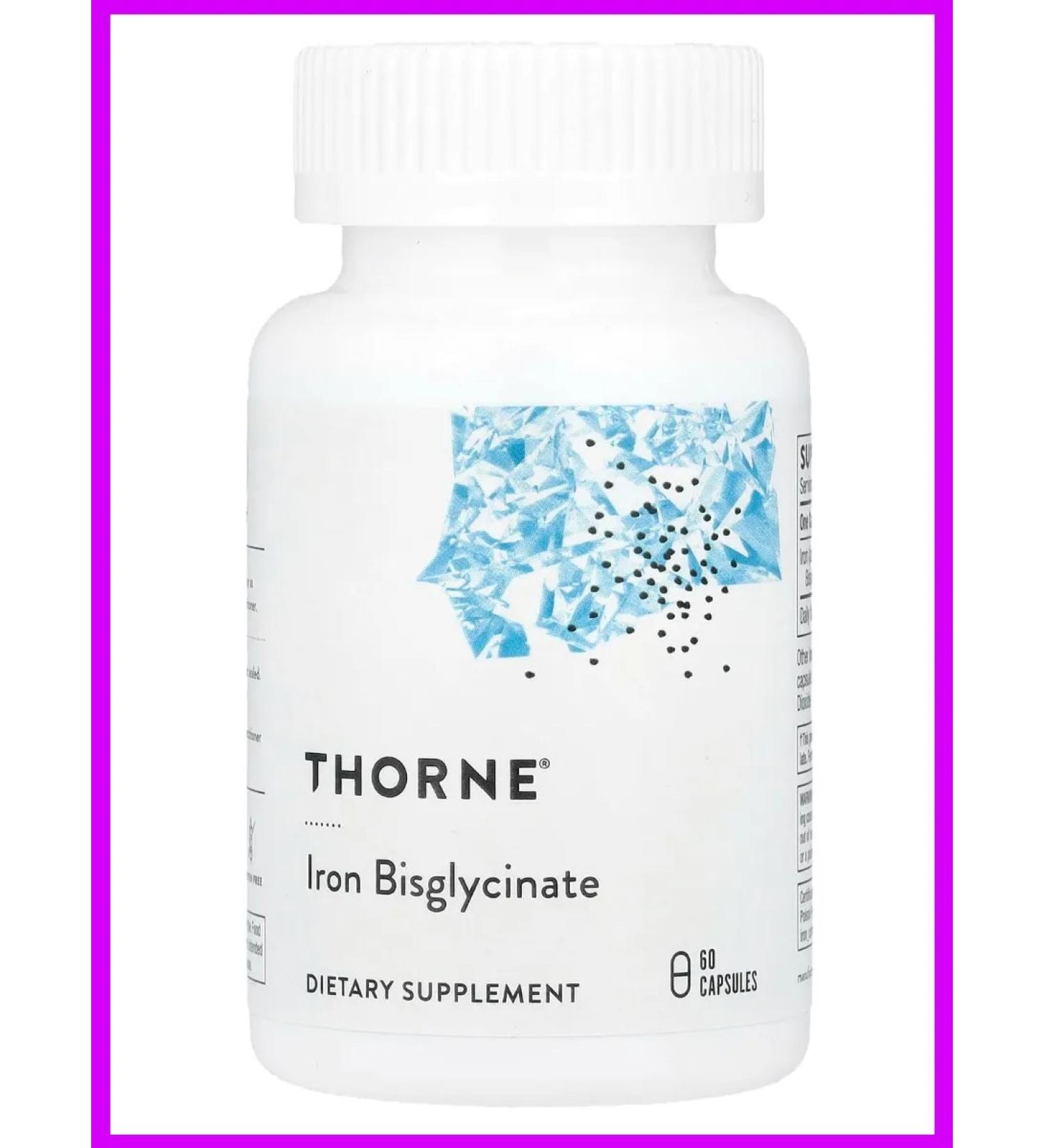 Thorne Iron bisglicinate 60 capsules