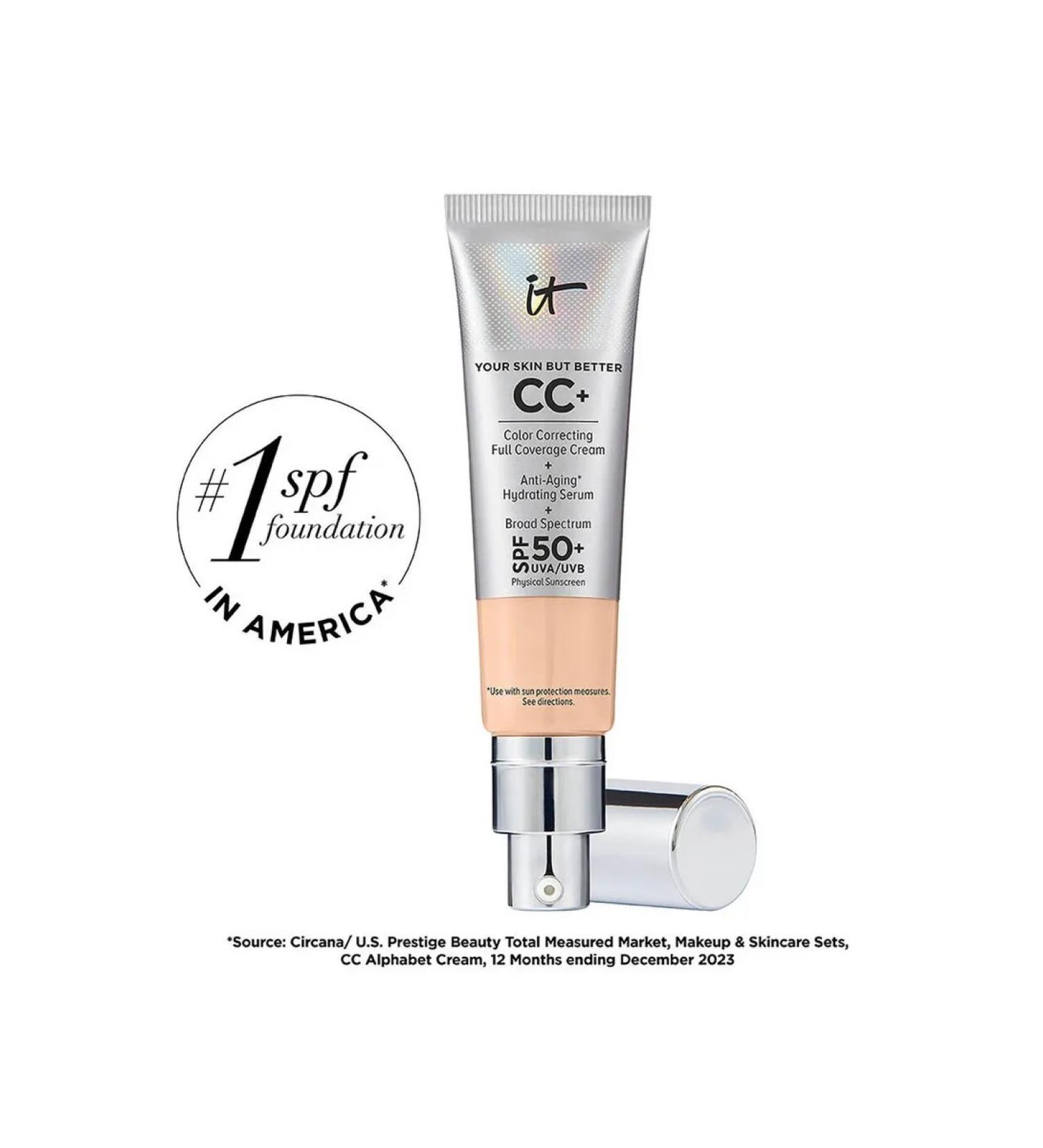 It Cosmetics CC+ Cream Coverage Foundation SPF 50+ (Light Neutral) - Buy Online on GoSupps.com