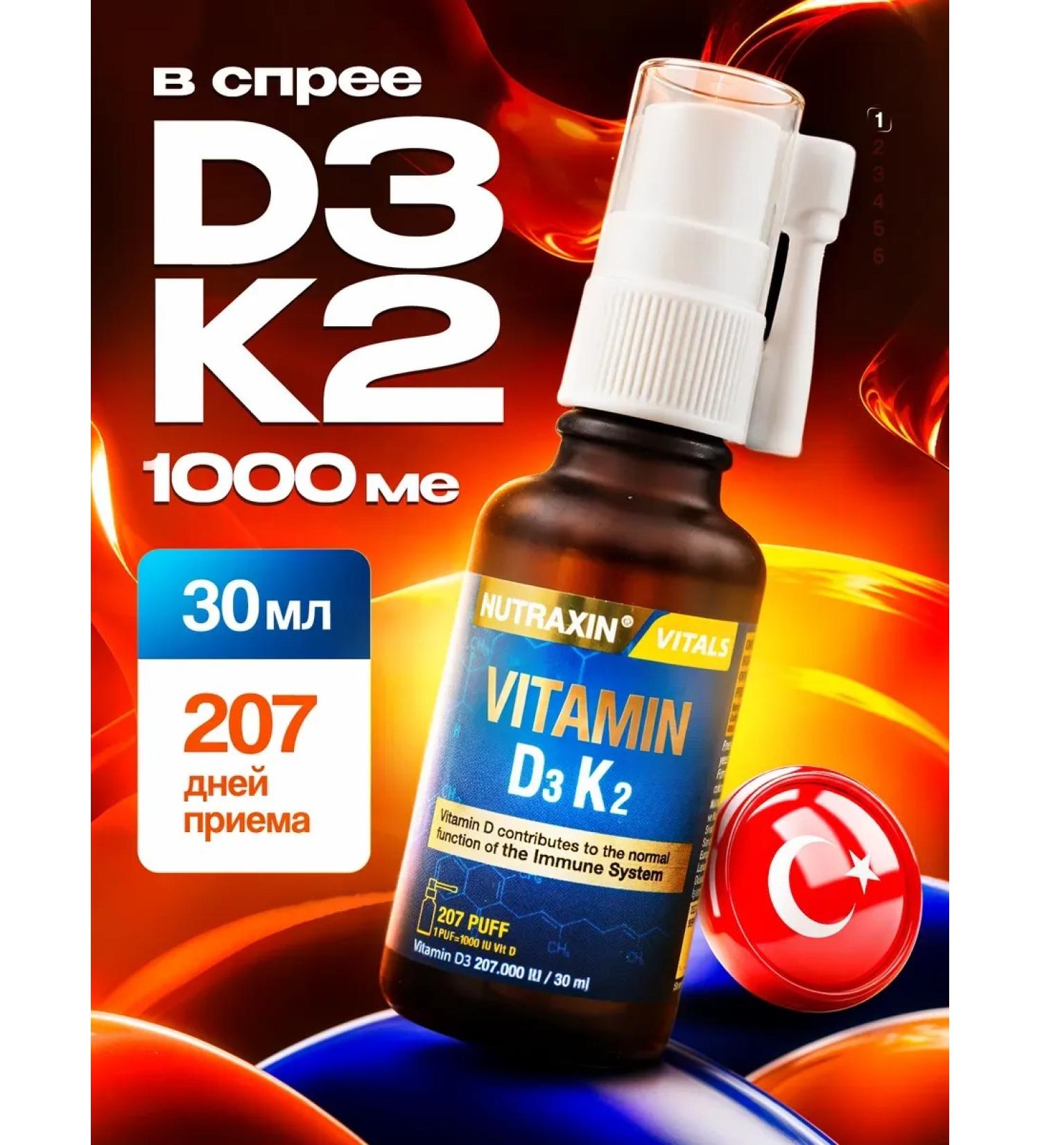 NUTRAXIN D3 K2 Spray - Buy Online on GoSupps.com