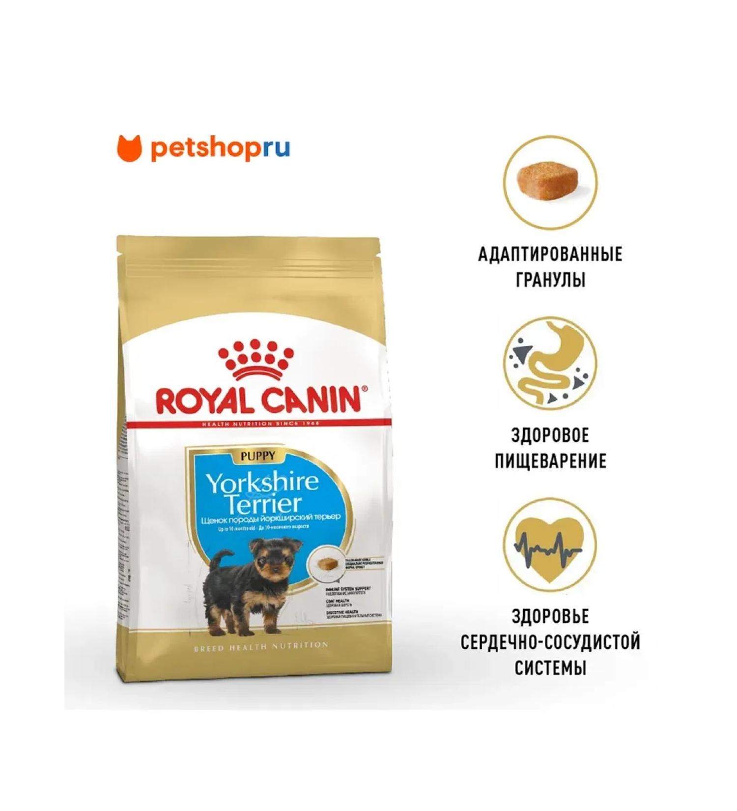 ROYAL CANIN Yorkshire Terrier Puppy for puppies up to 10 months 1.5 kg - Buy Online on GoSupps.com